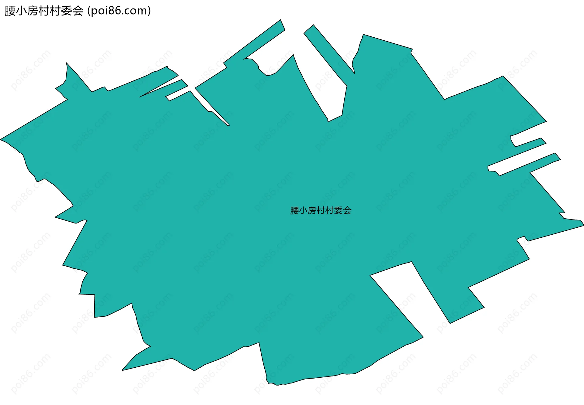 腰小房村村委会边界地图