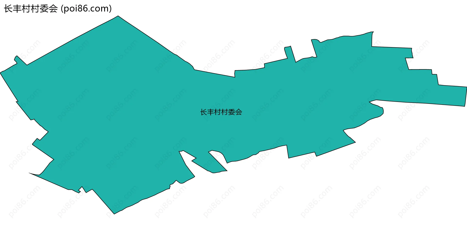 长丰村村委会边界地图