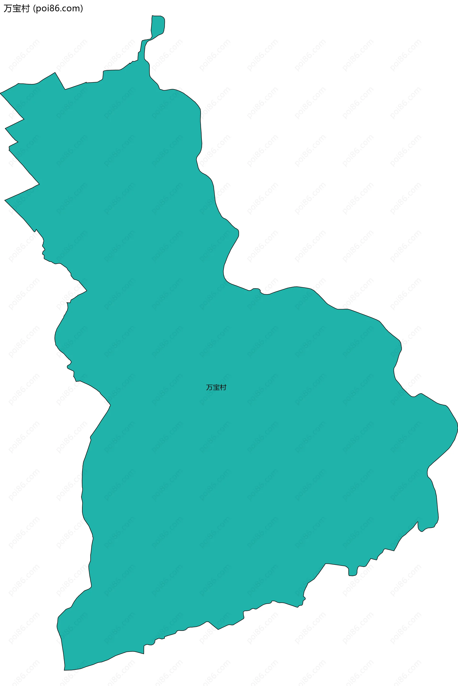 万宝村边界地图