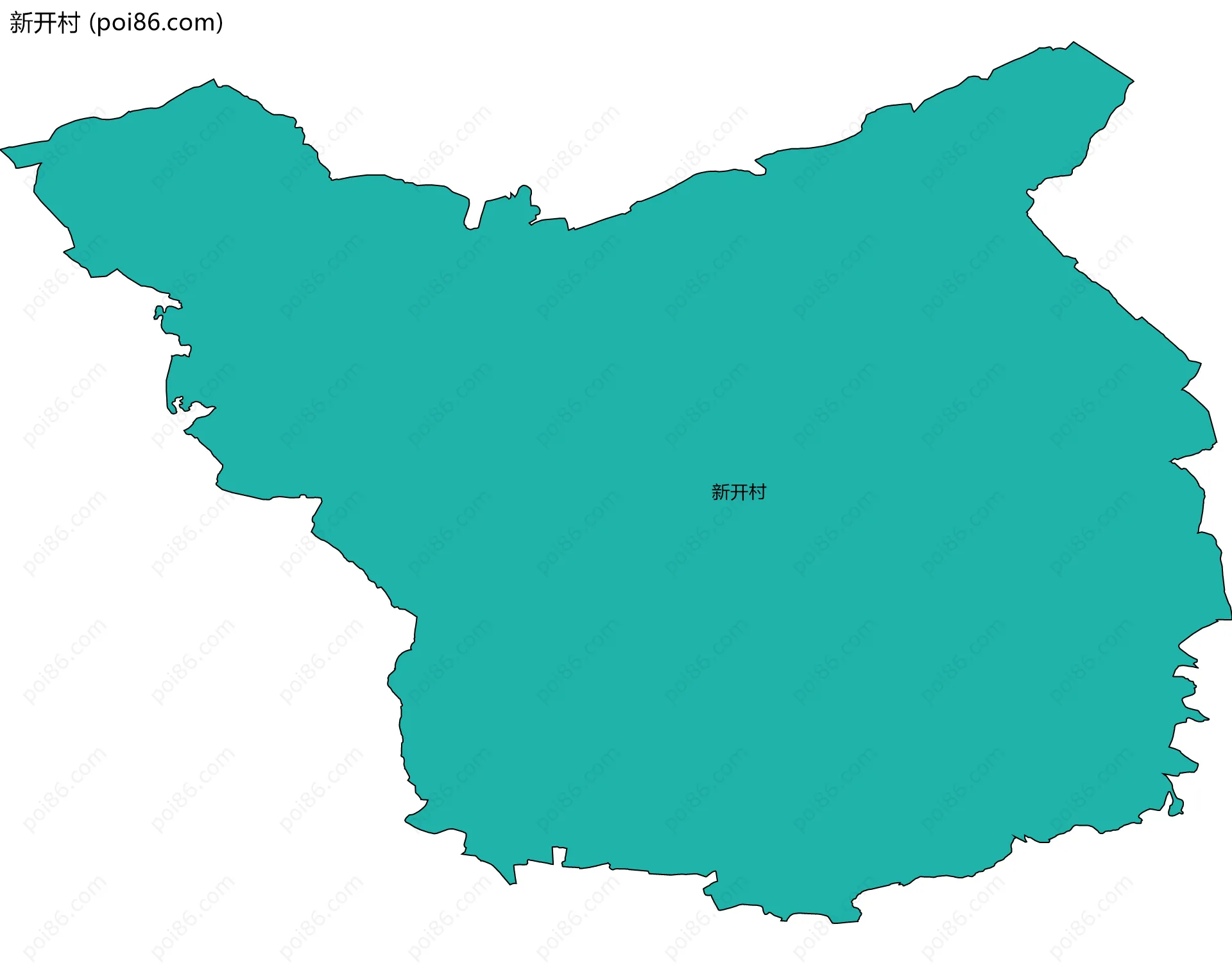 新开村边界地图