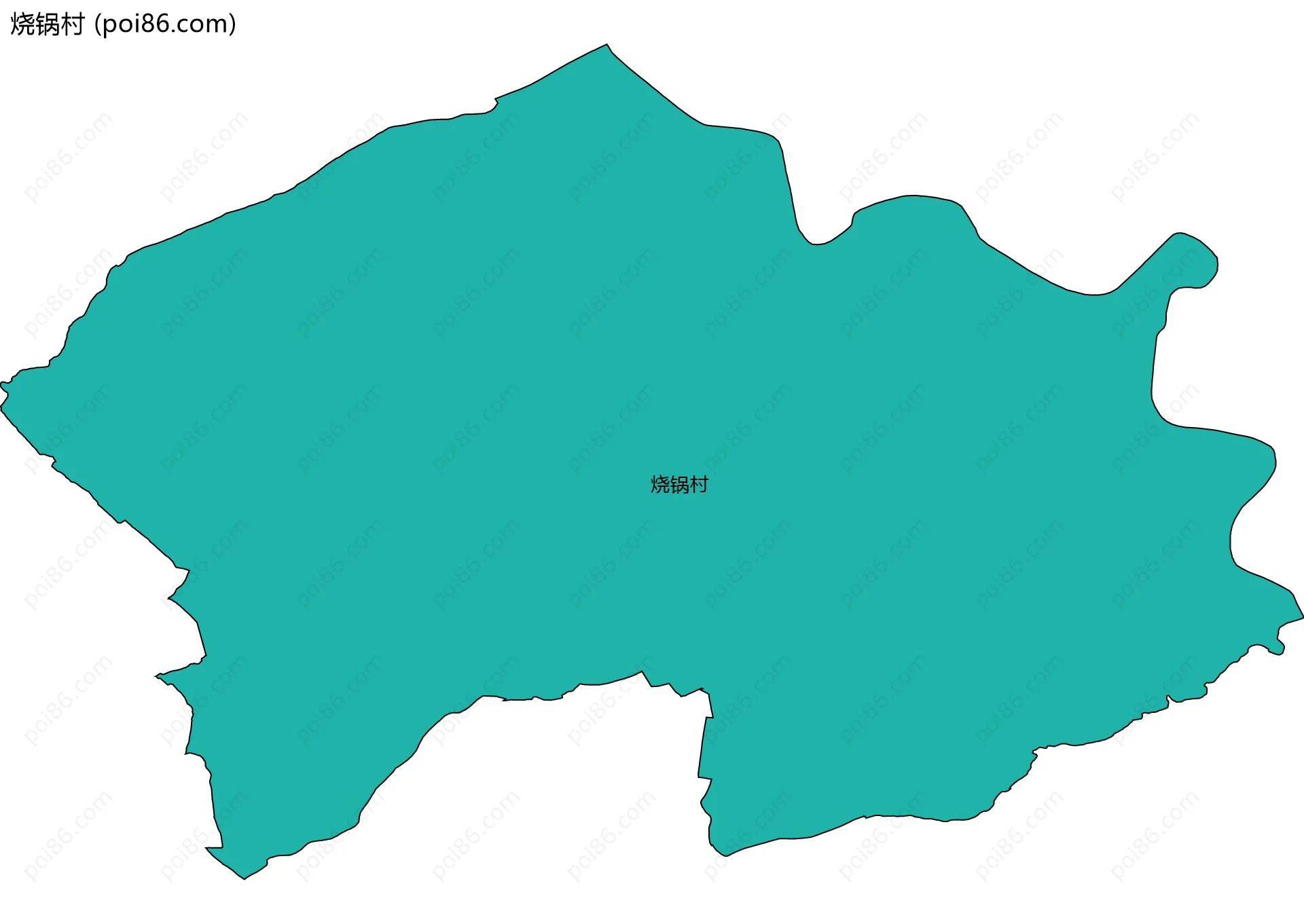 烧锅村边界地图