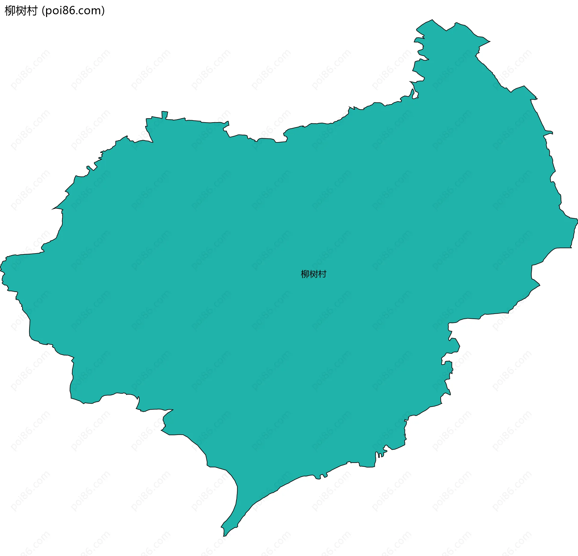 柳树村边界地图