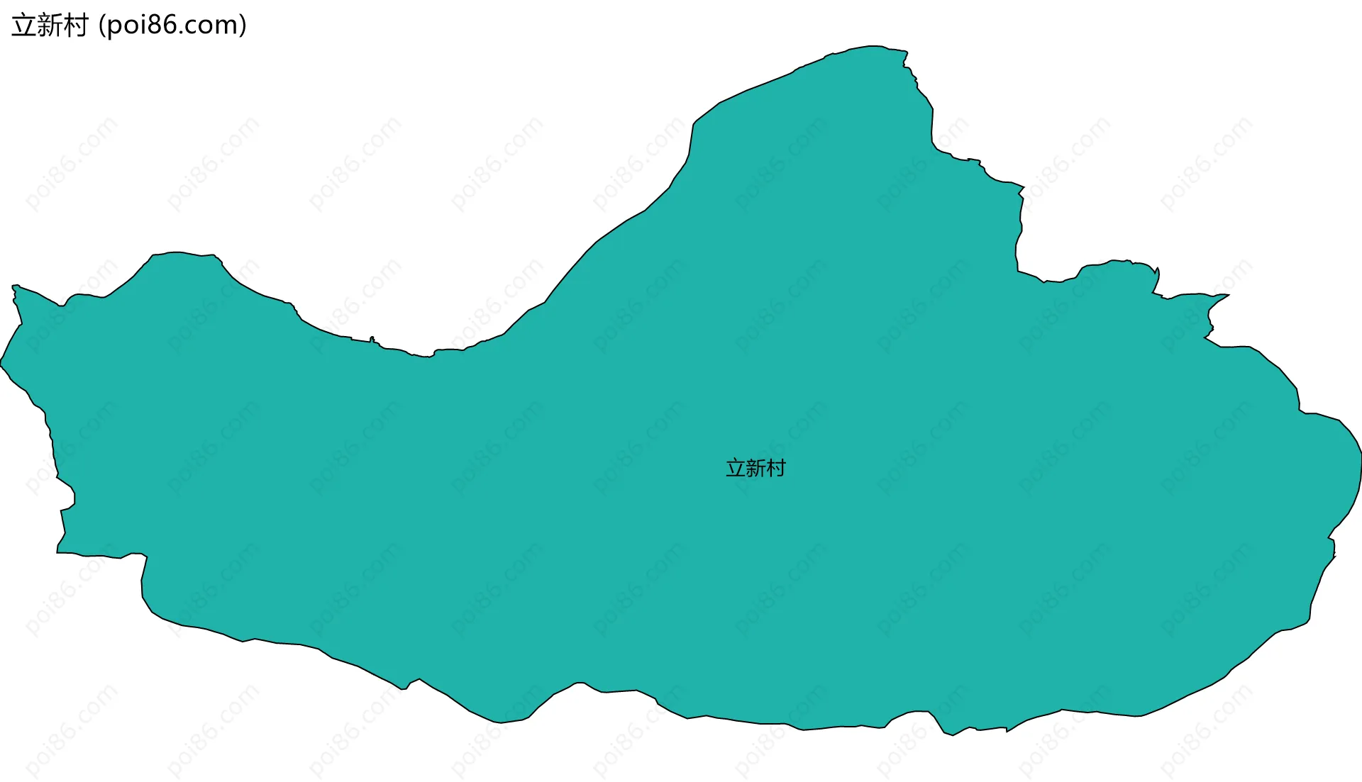 立新村边界地图