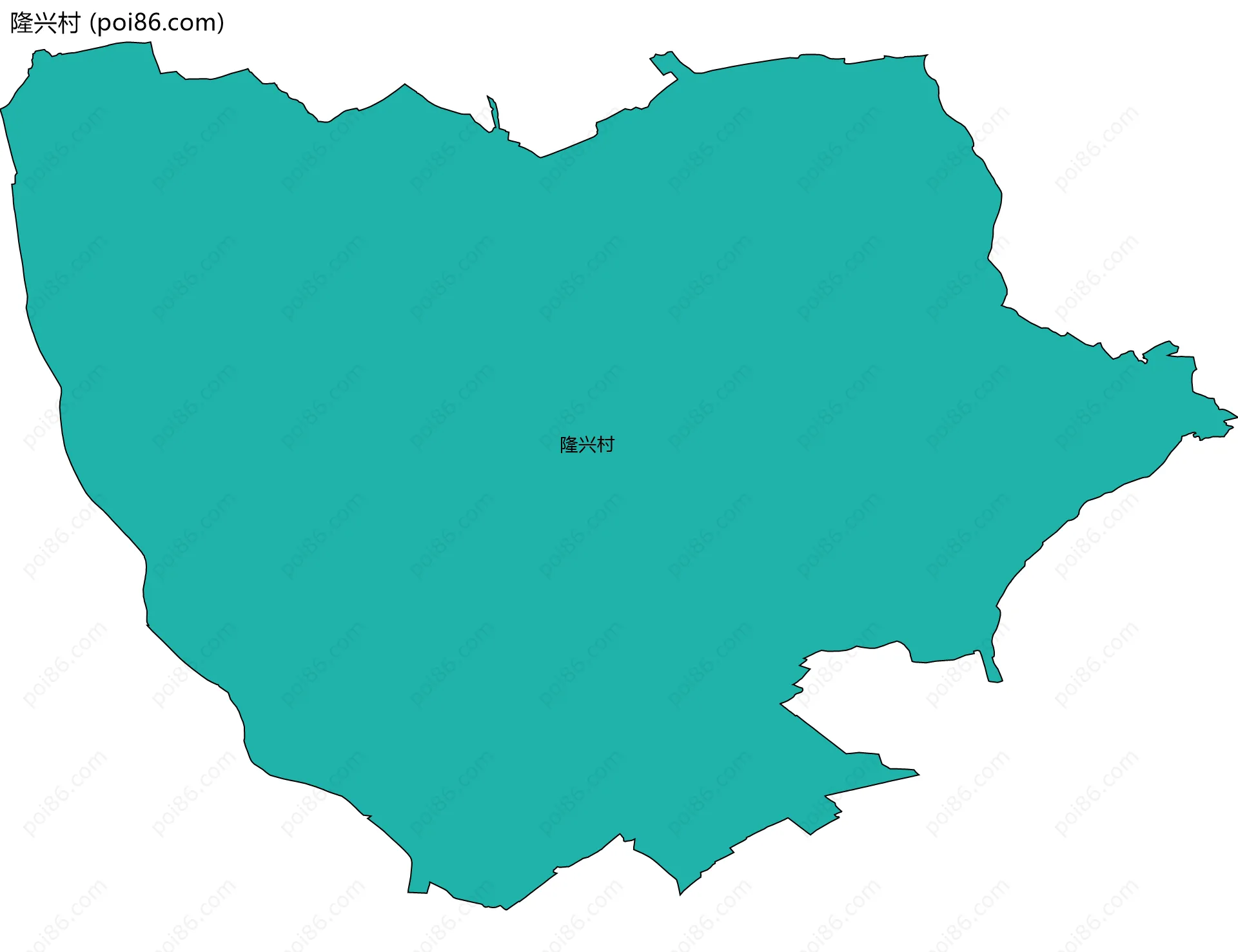 隆兴村边界地图