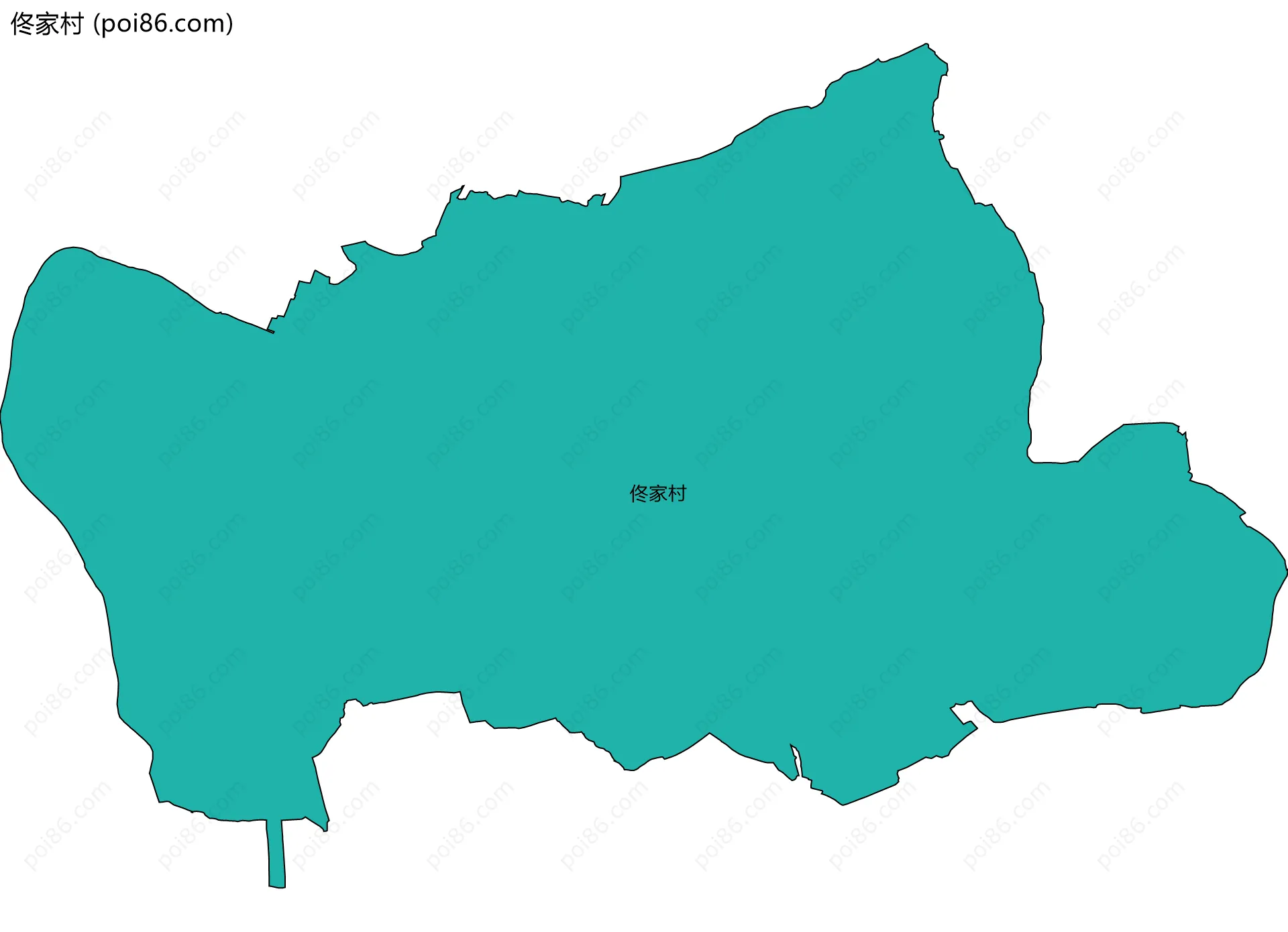 佟家村边界地图