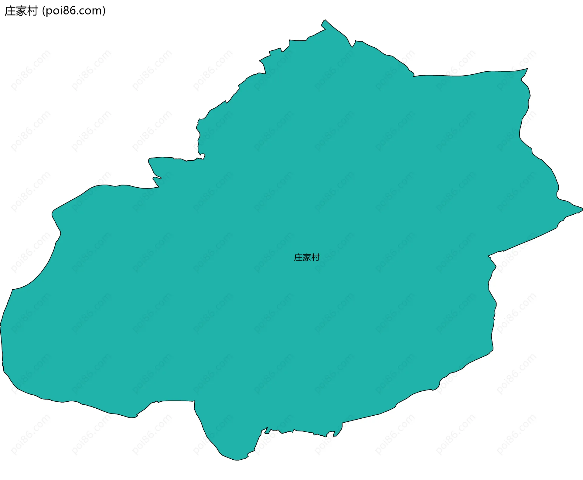 庄家村边界地图