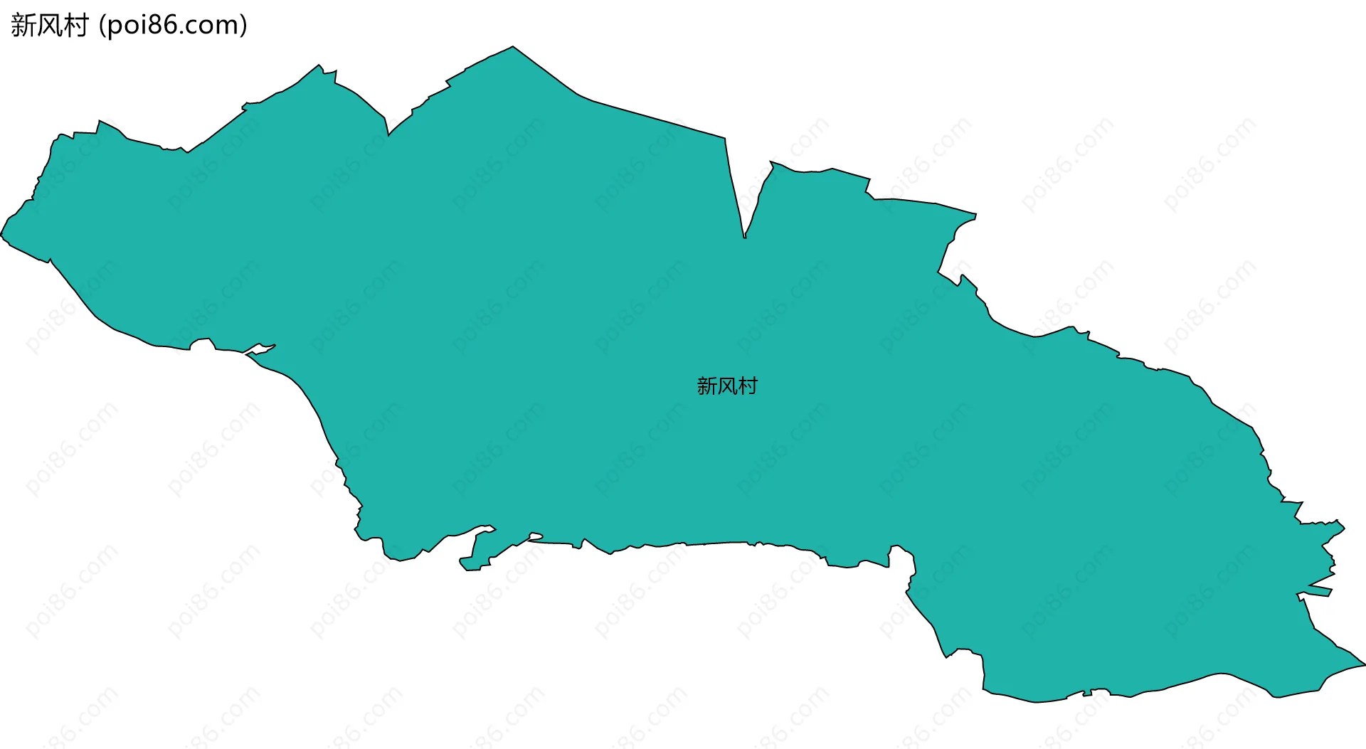 新风村边界地图