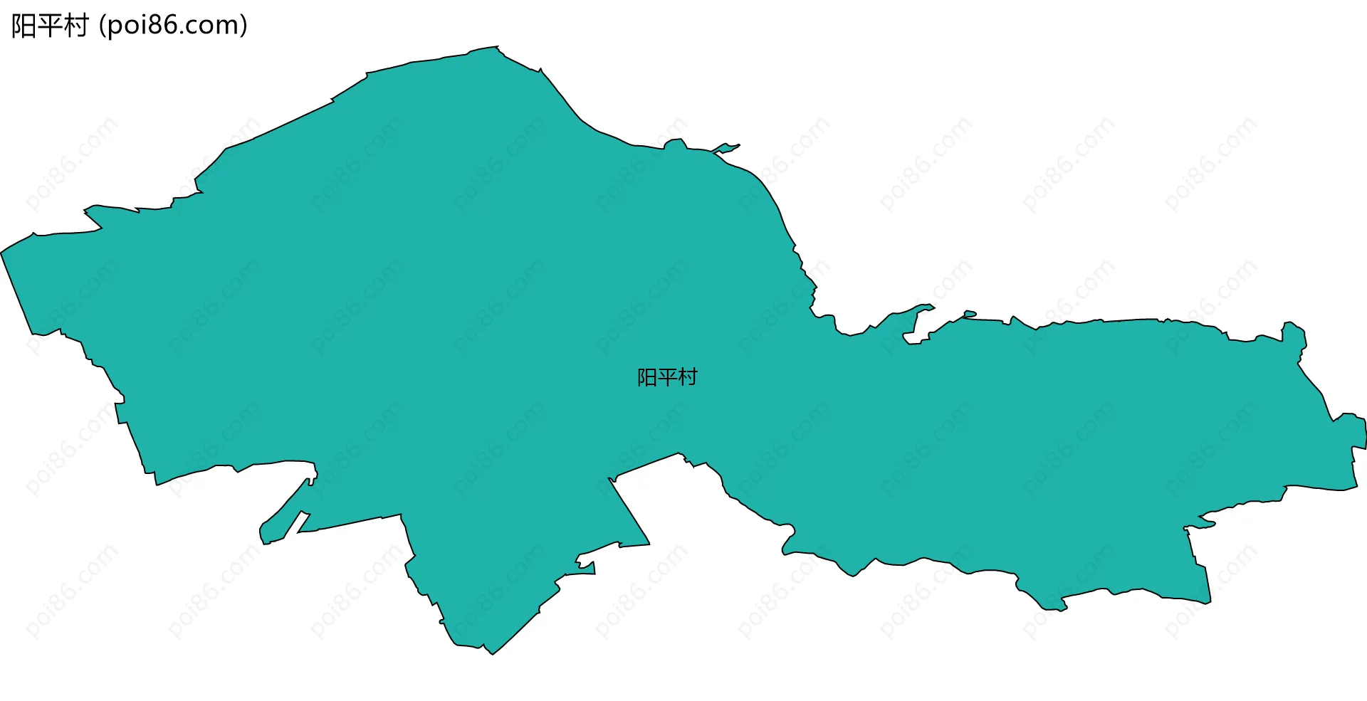 阳平村边界地图