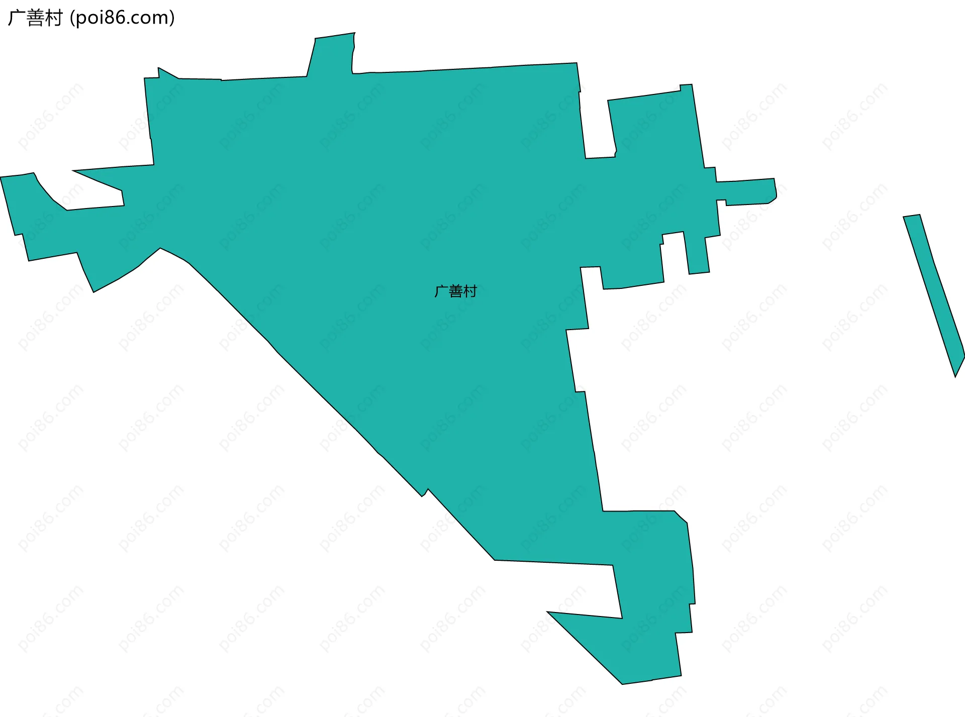 广善村边界地图