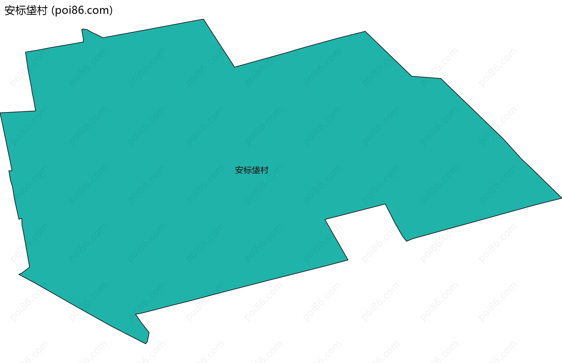 安标垡村边界地图