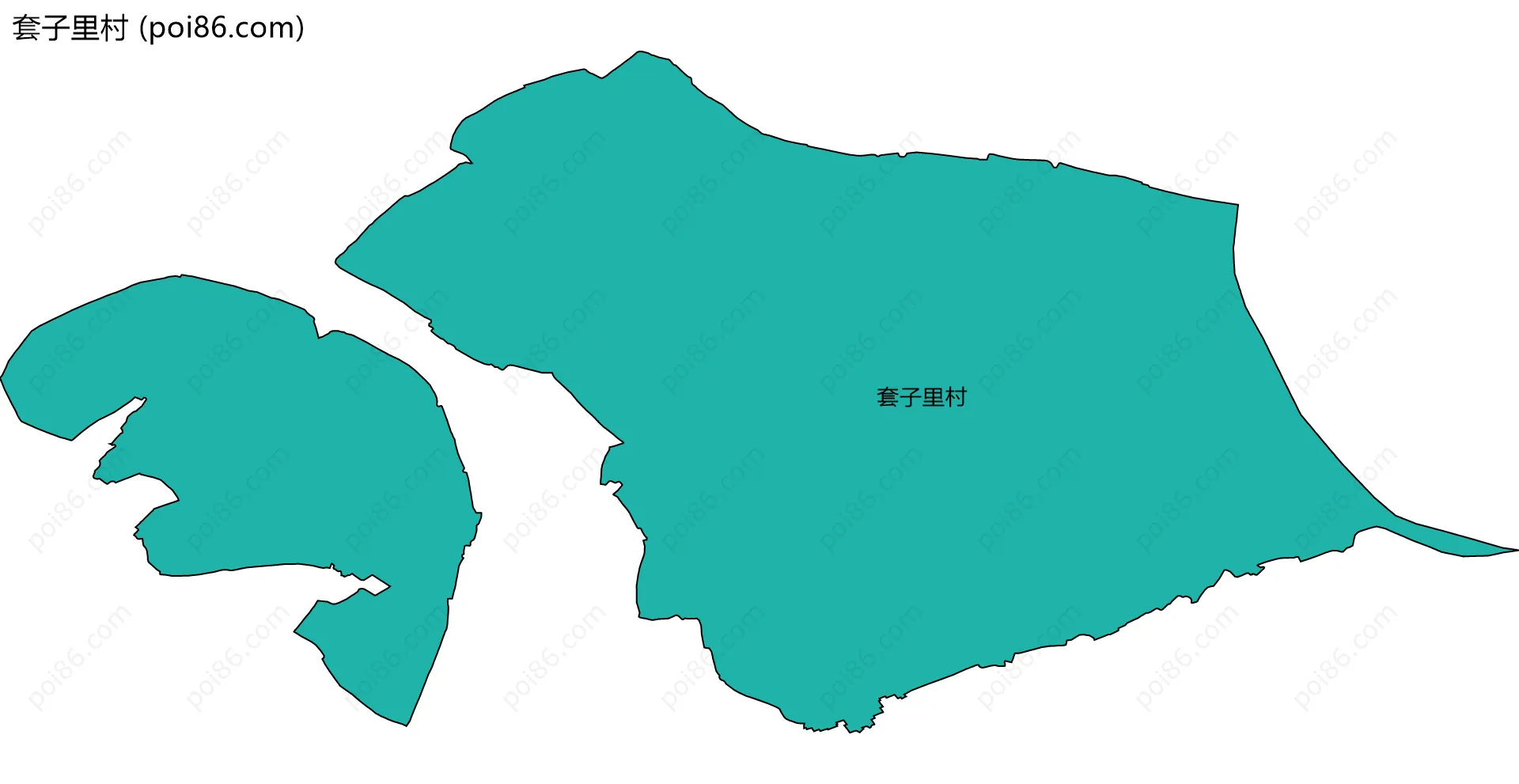 套子里村边界地图