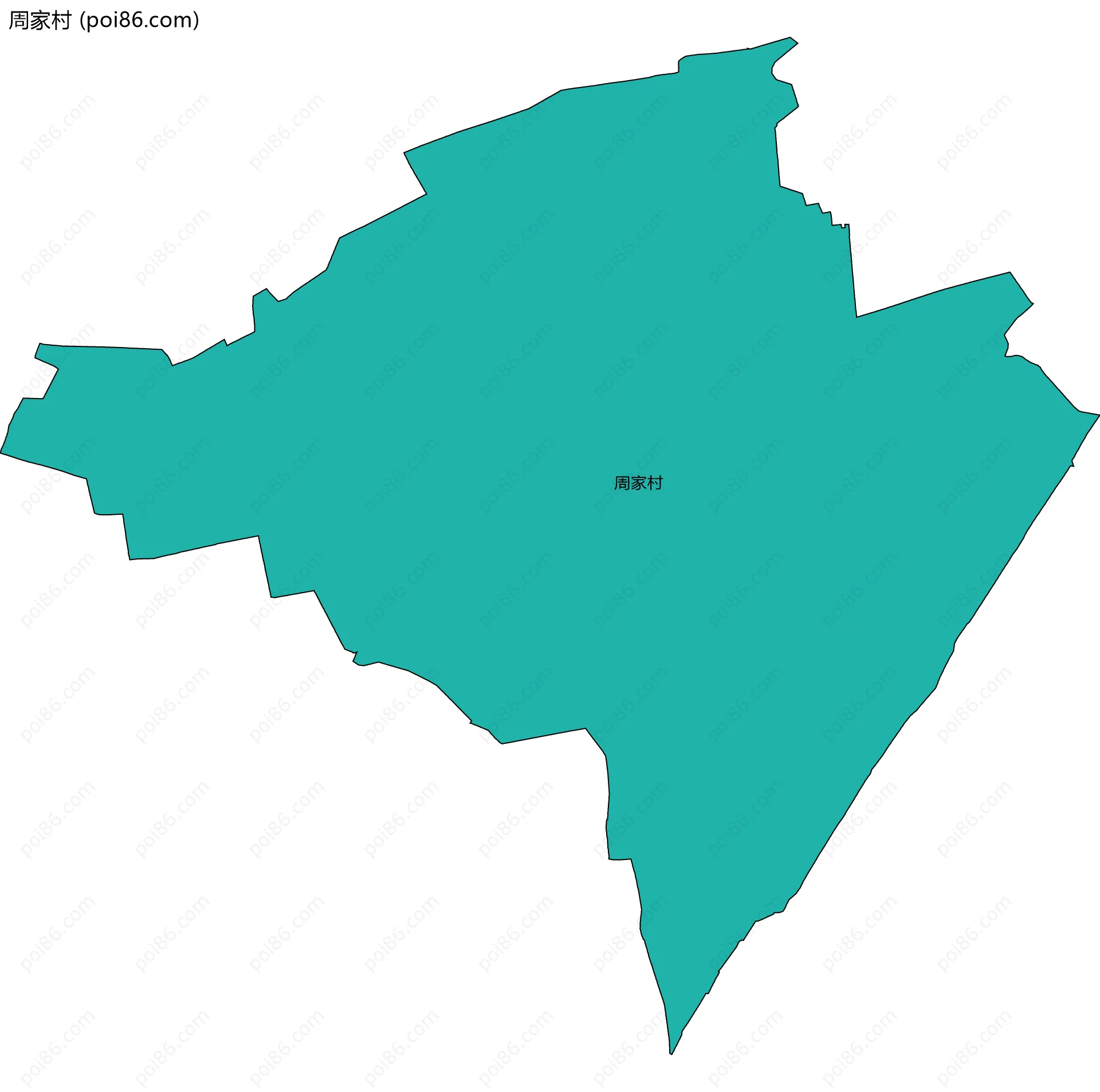周家村边界地图