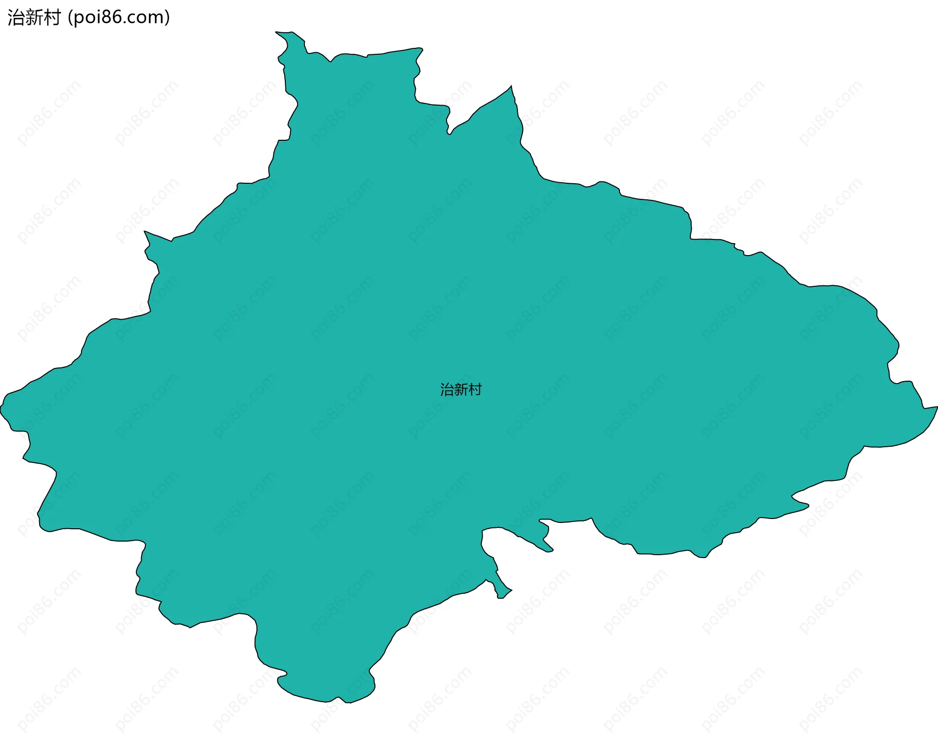 治新村边界地图