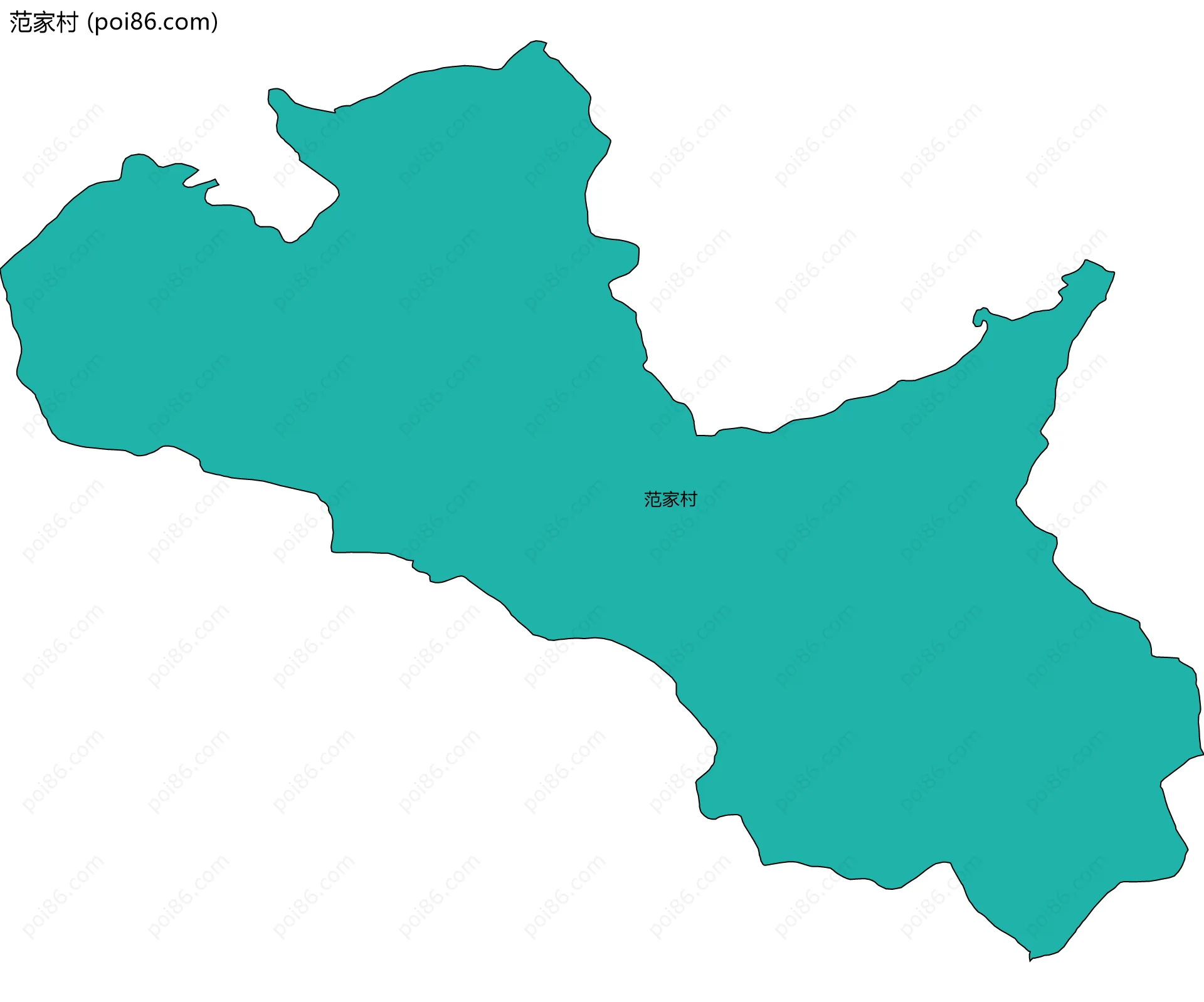 范家村边界地图