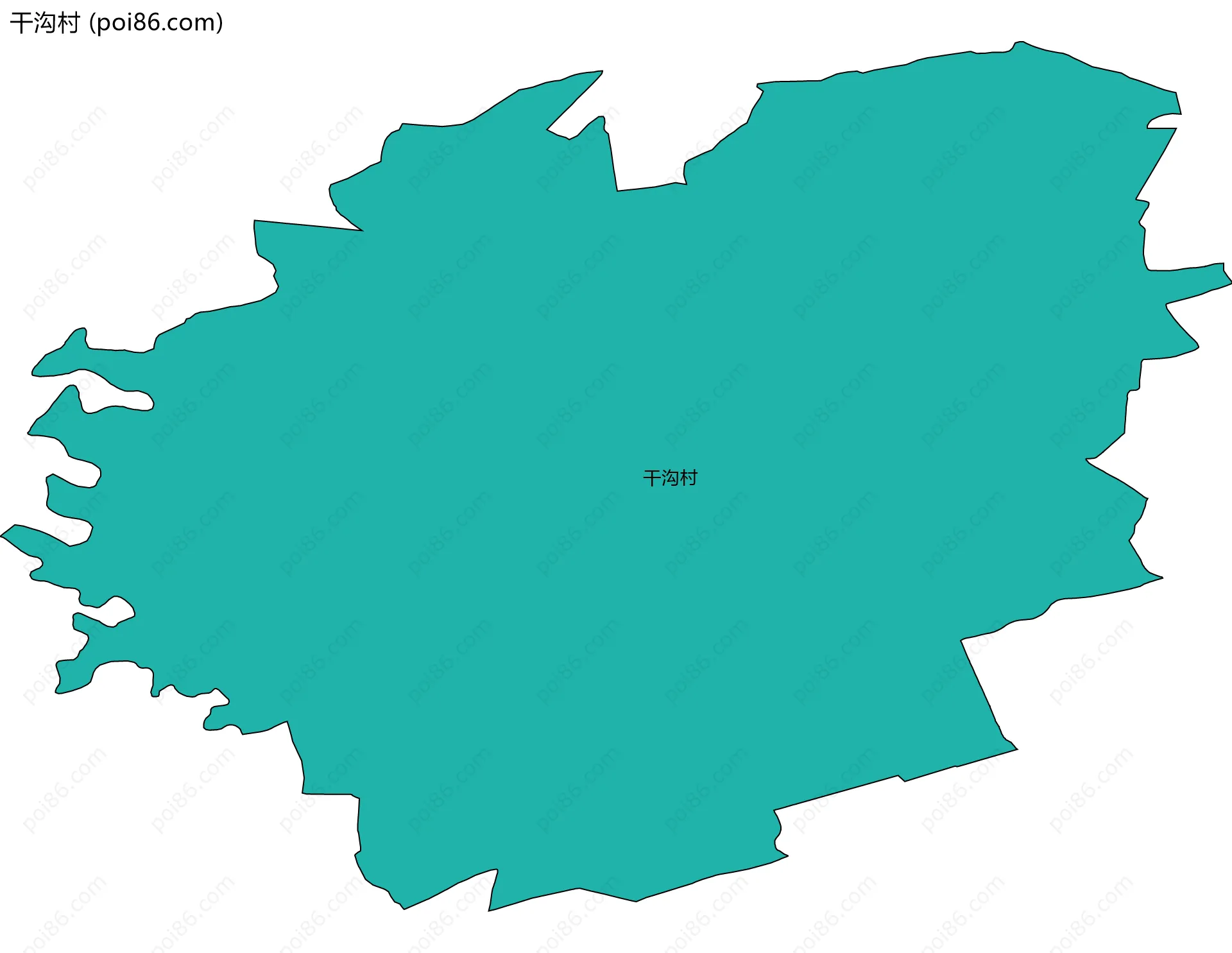 干沟村边界地图