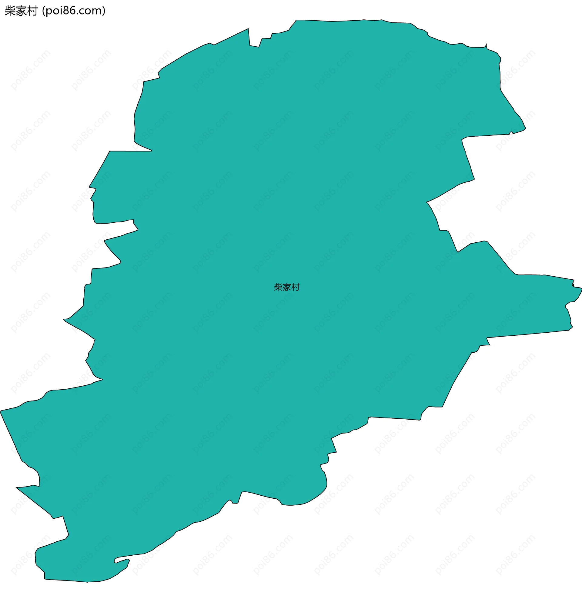 柴家村边界地图