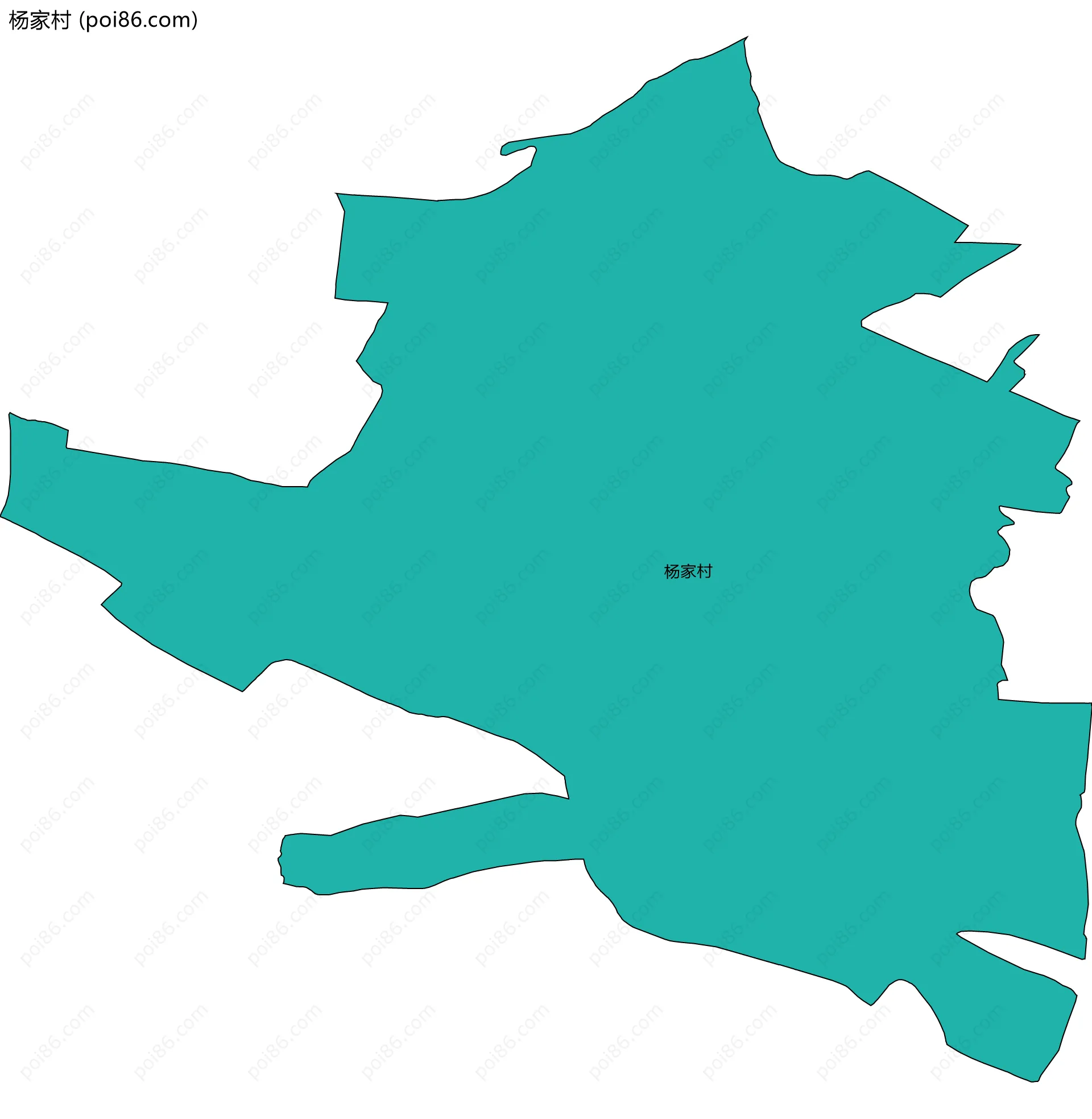 杨家村边界地图