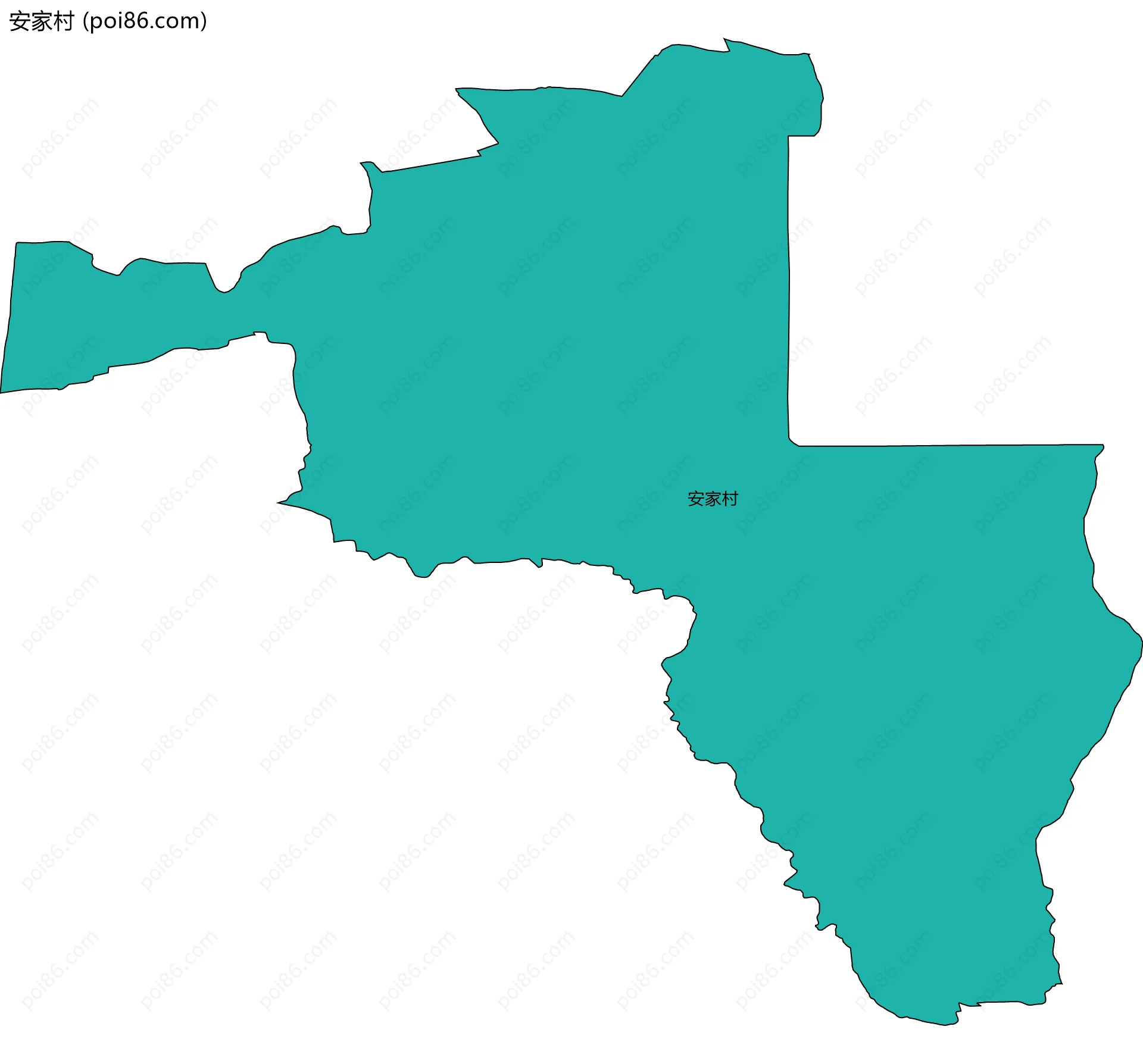 安家村边界地图