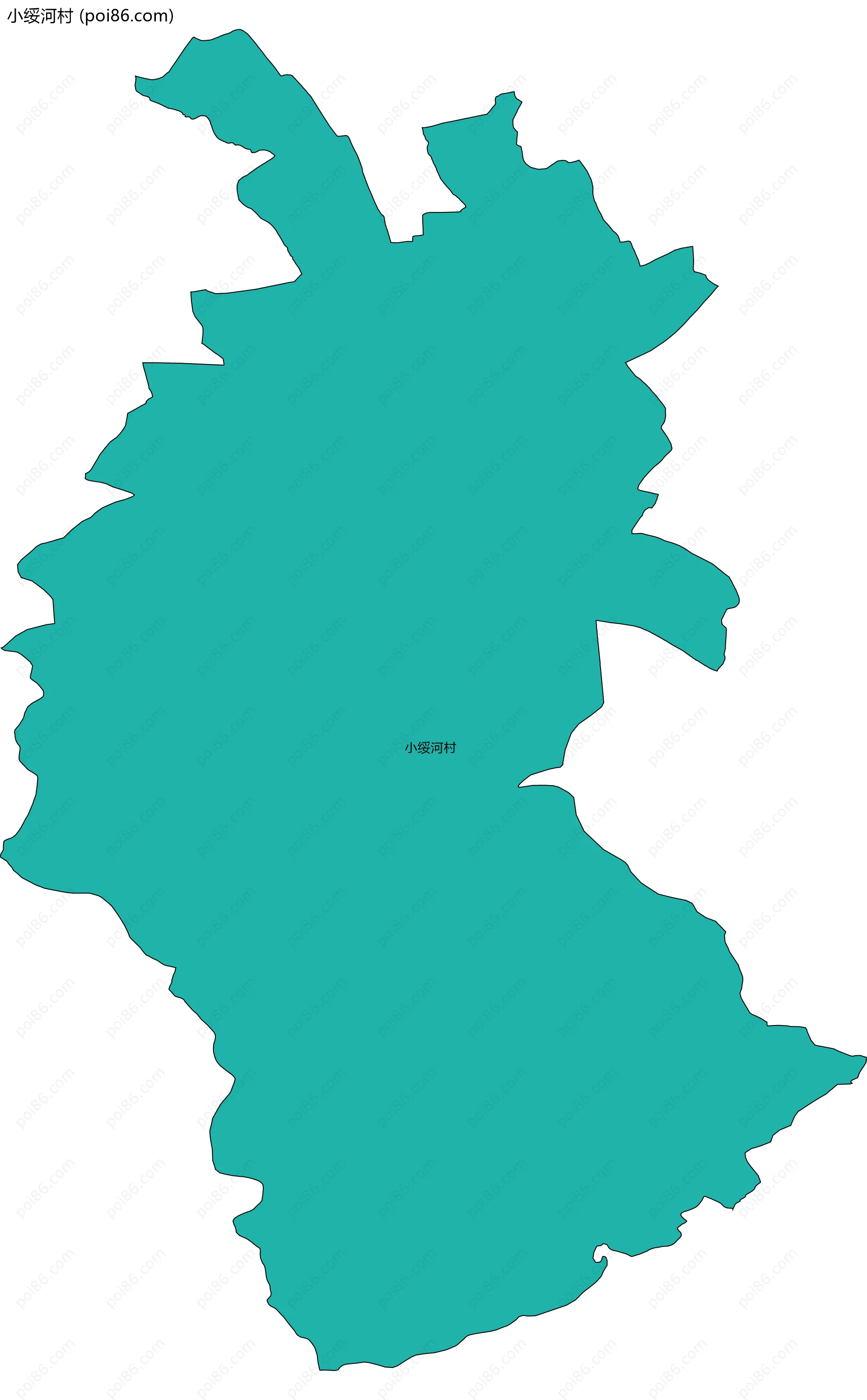 小绥河村边界地图