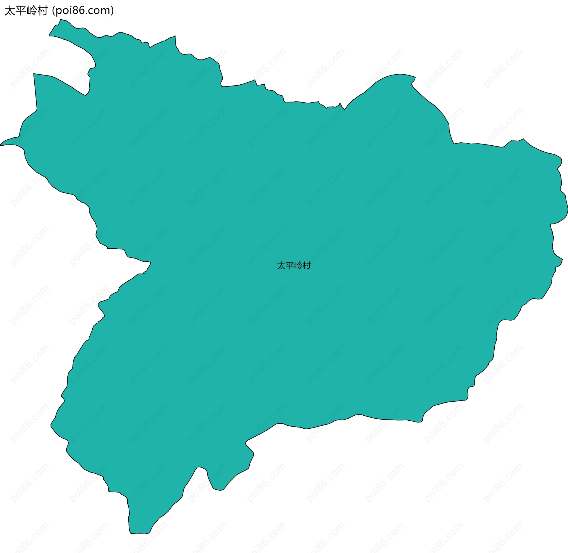 太平岭村边界地图