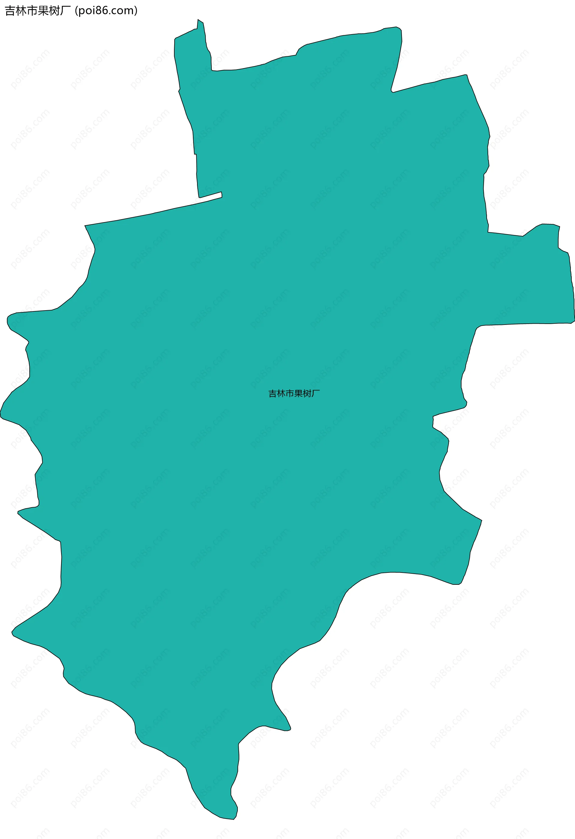 吉林市果树厂边界地图