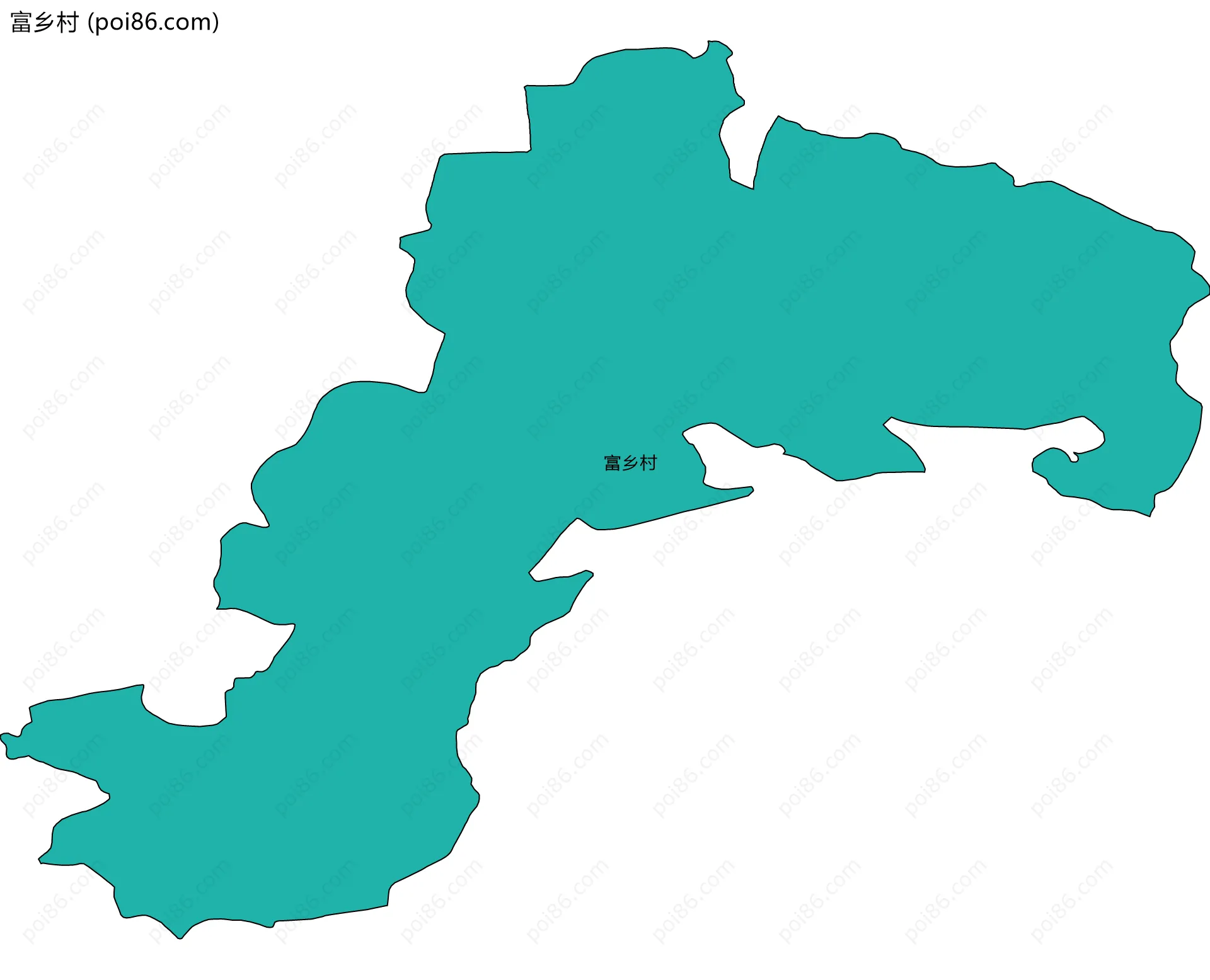 富乡村边界地图
