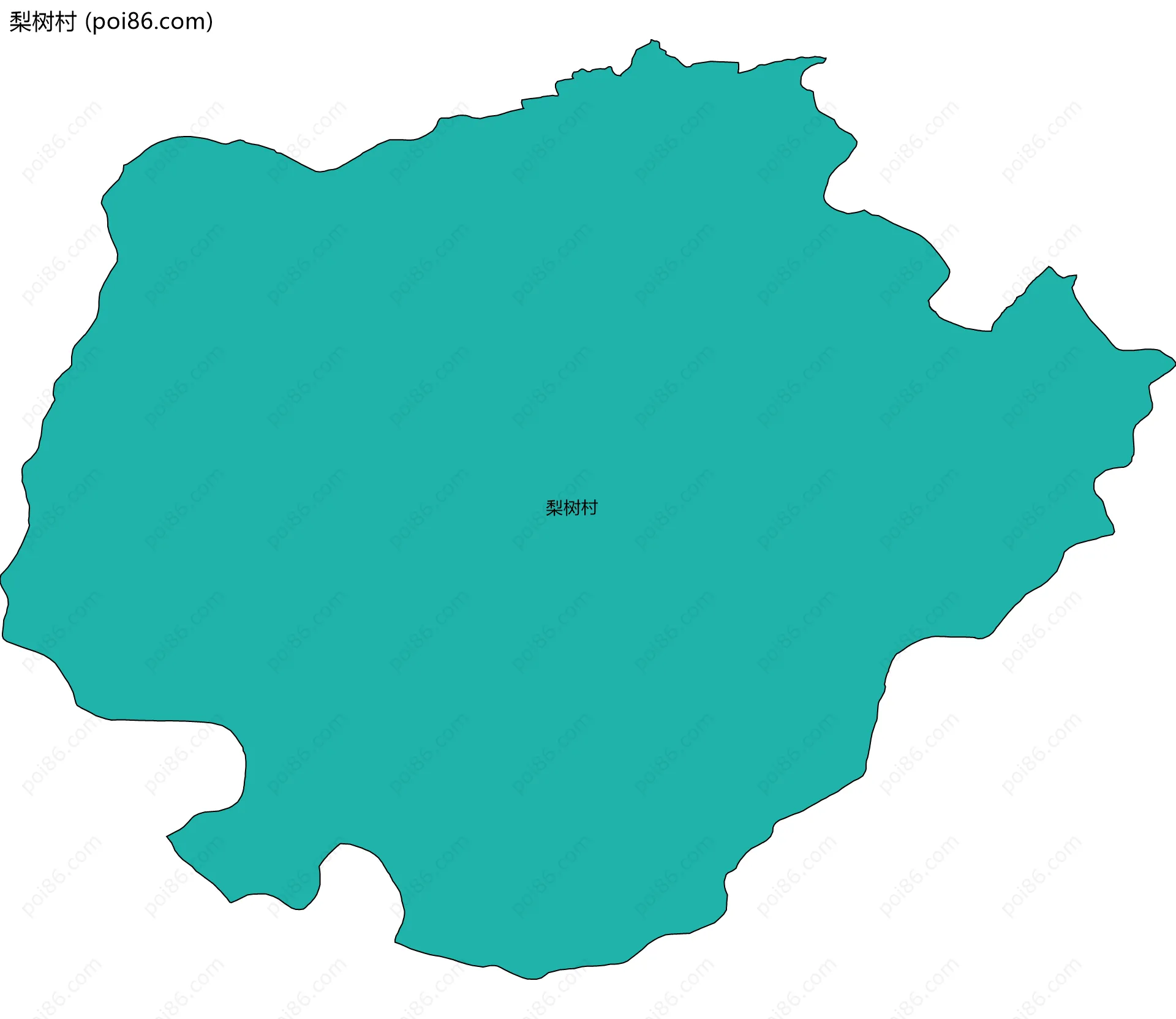 梨树村边界地图
