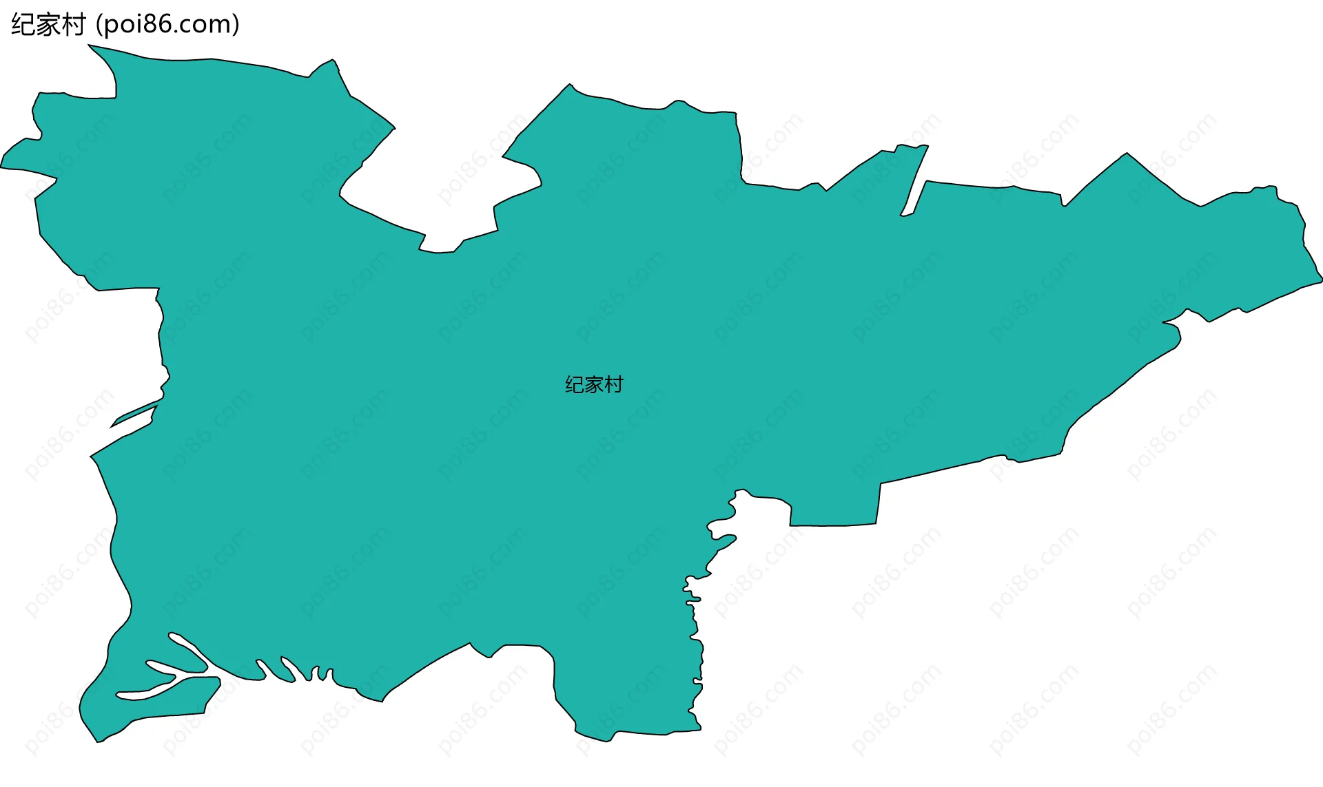 纪家村边界地图