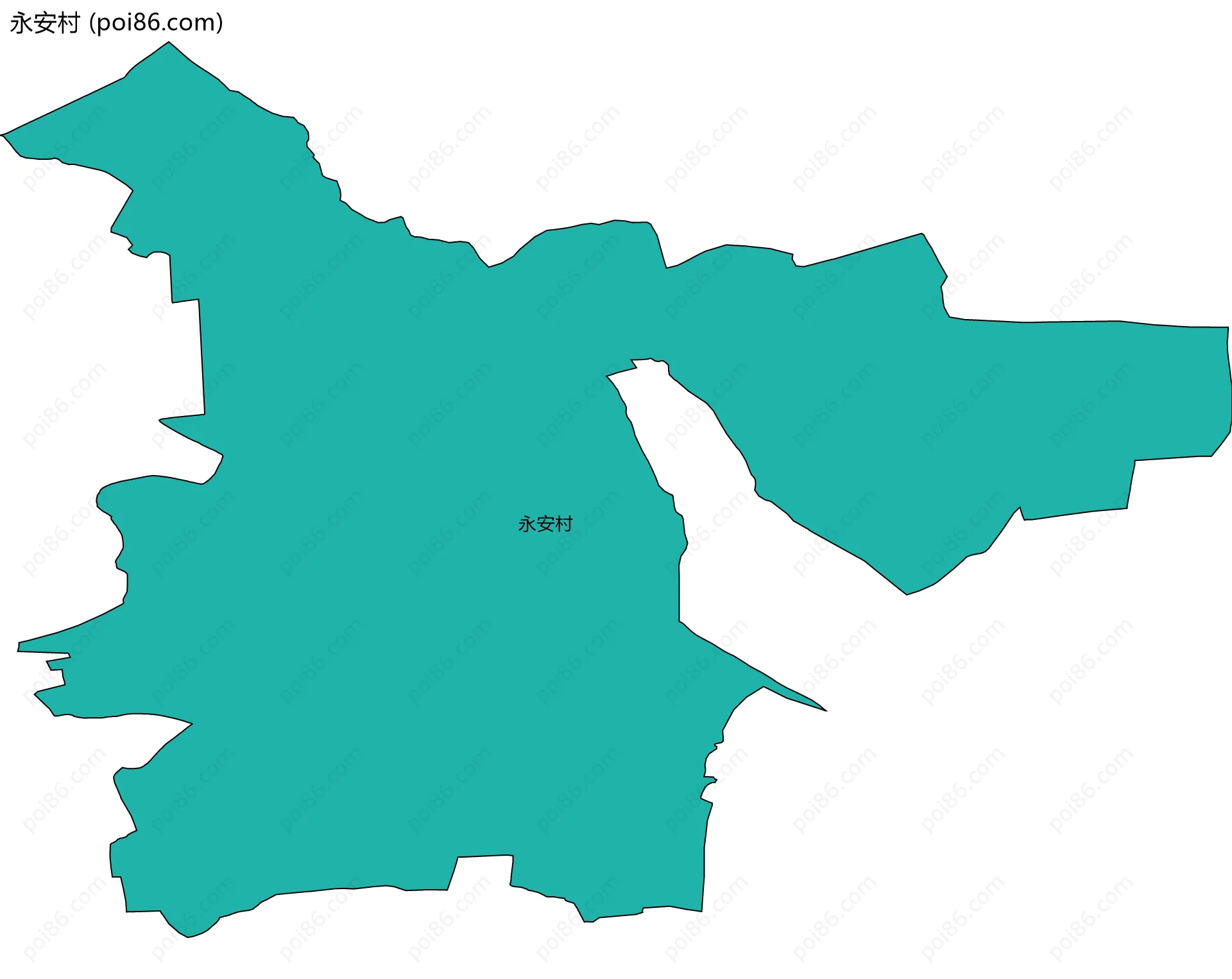 永安村边界地图