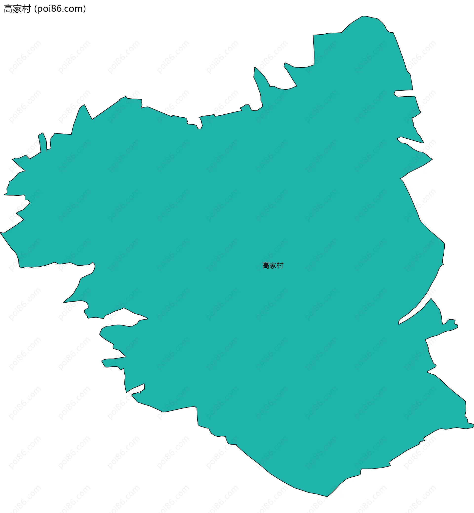 高家村边界地图