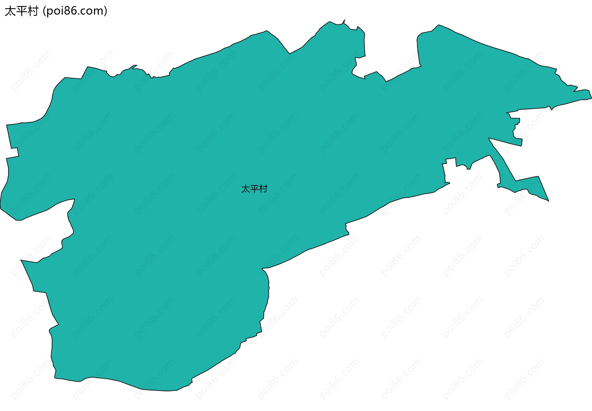 太平村边界地图
