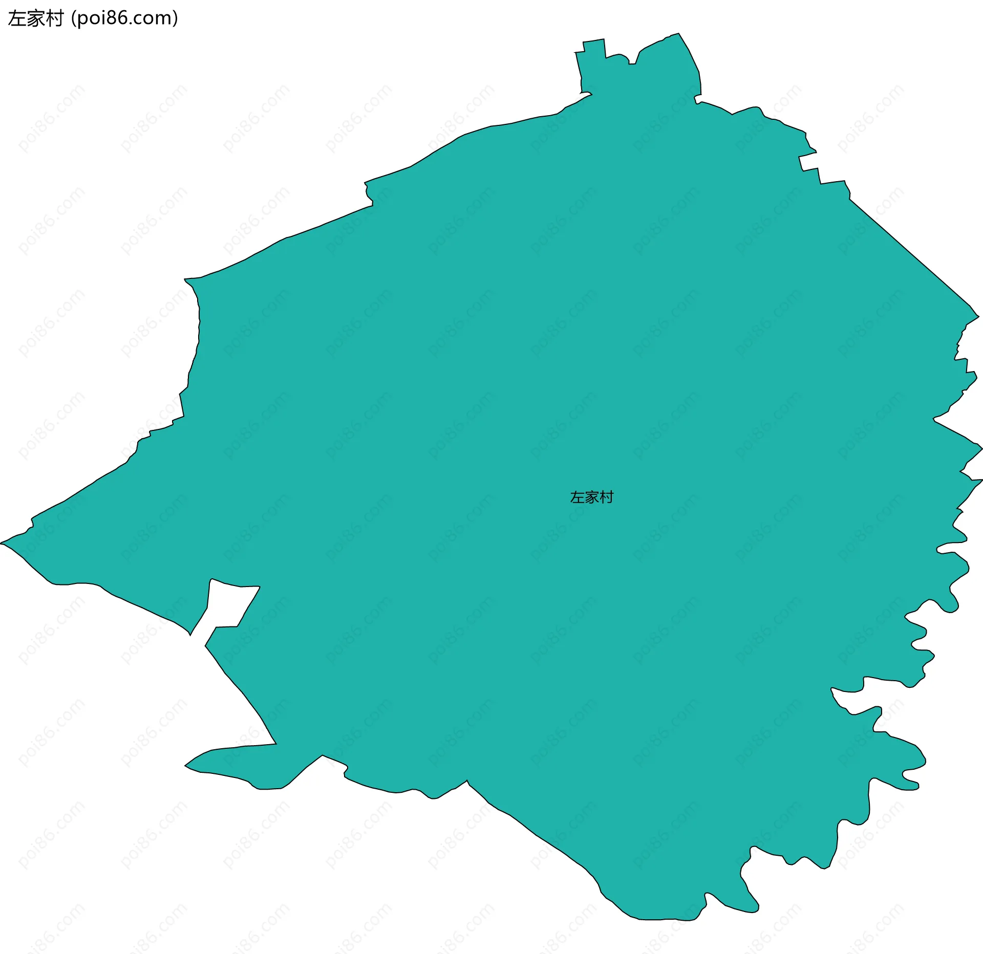 左家村边界地图