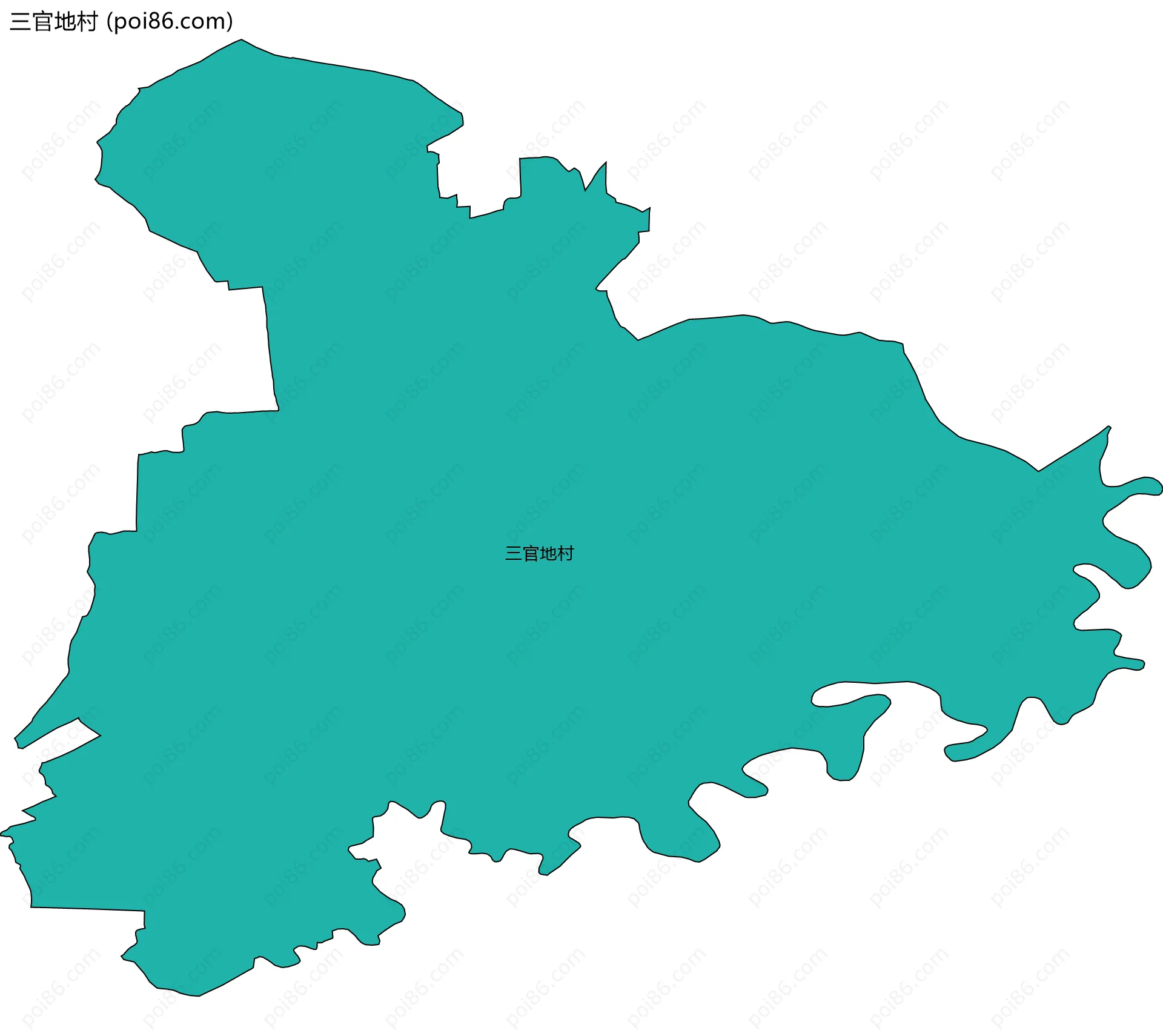 三官地村边界地图