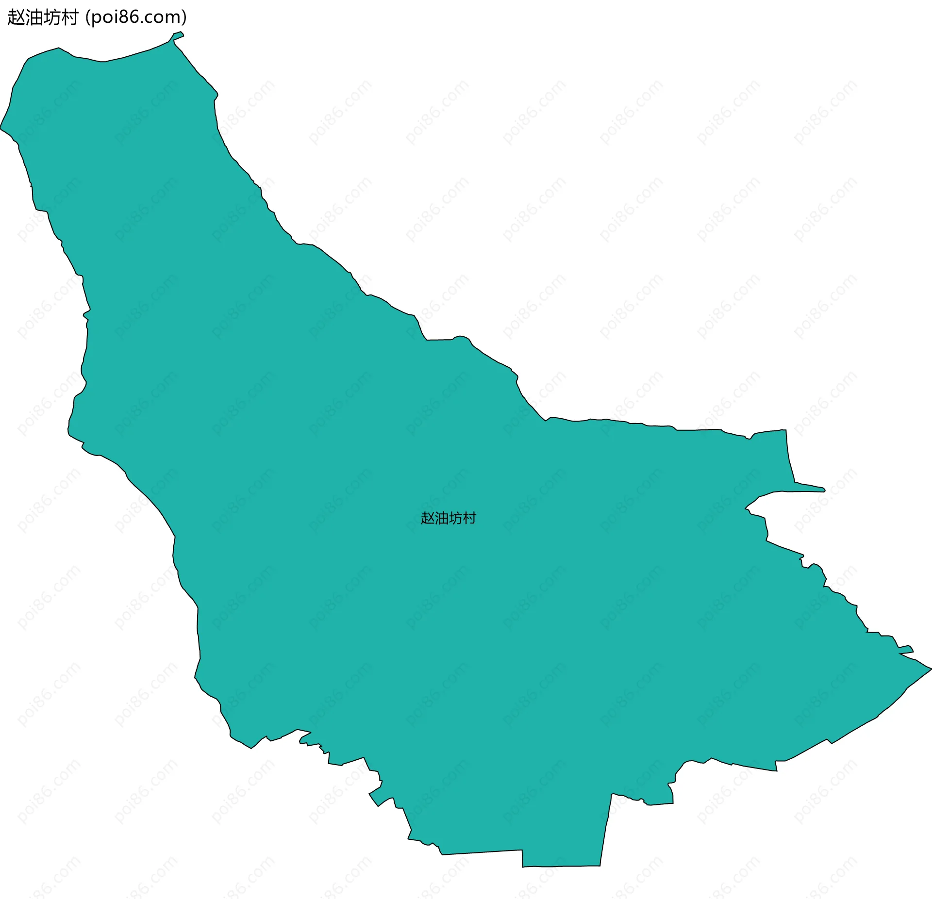 赵油坊村边界地图