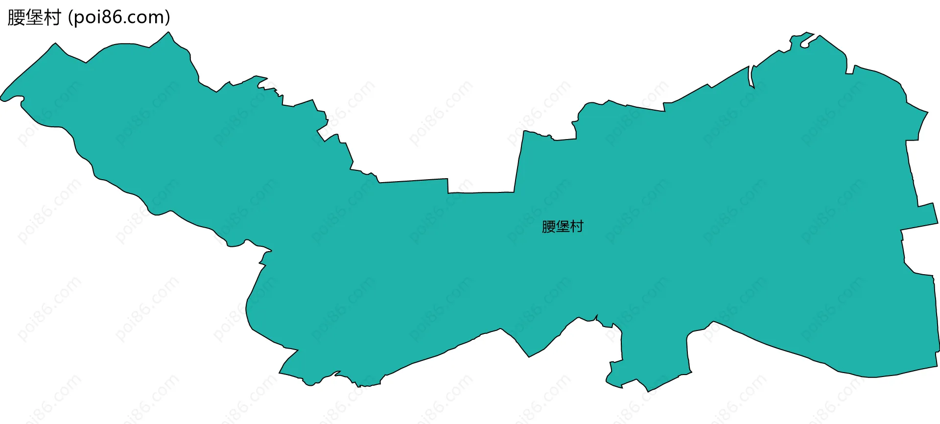 腰堡村边界地图