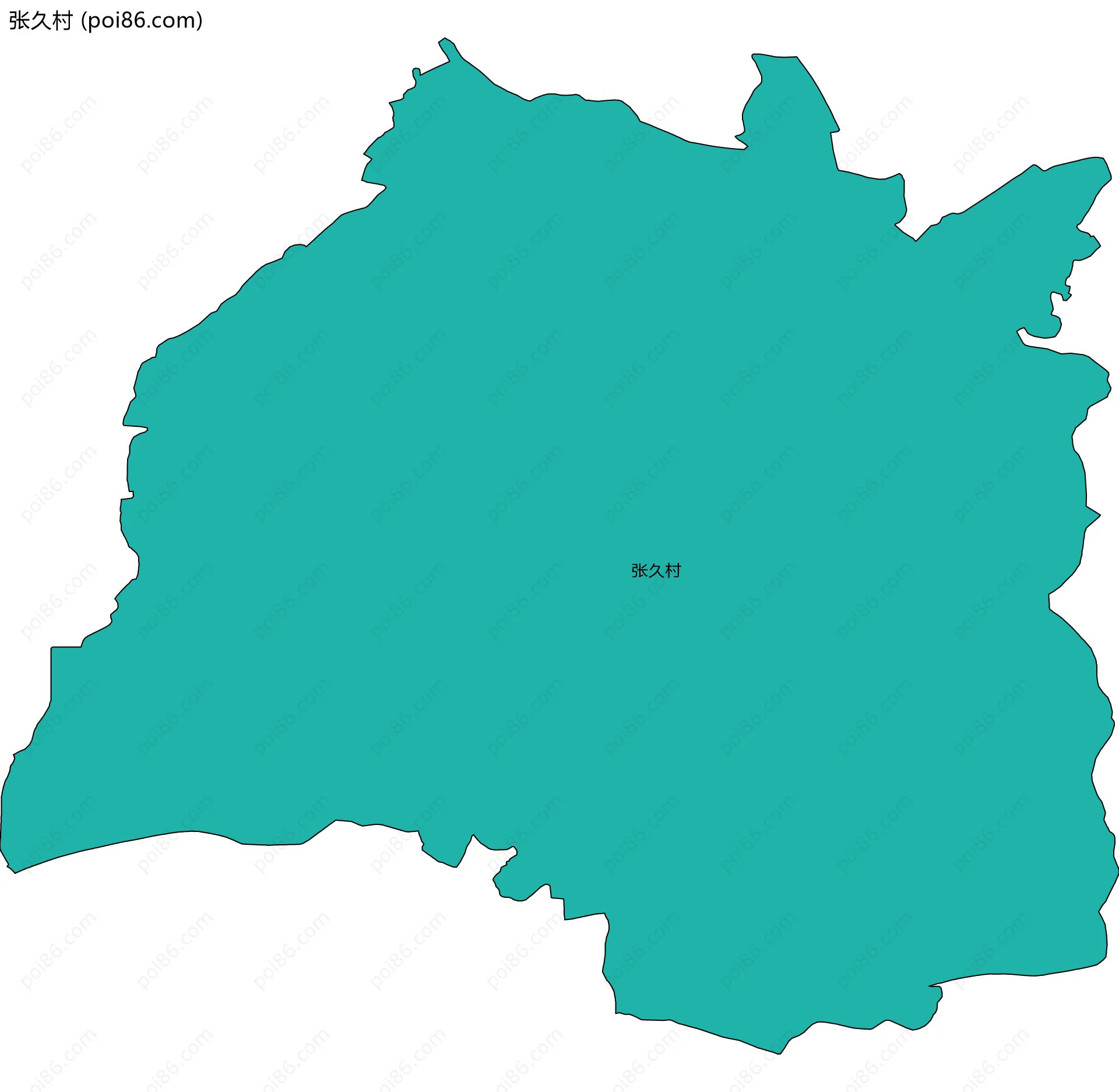 张久村边界地图