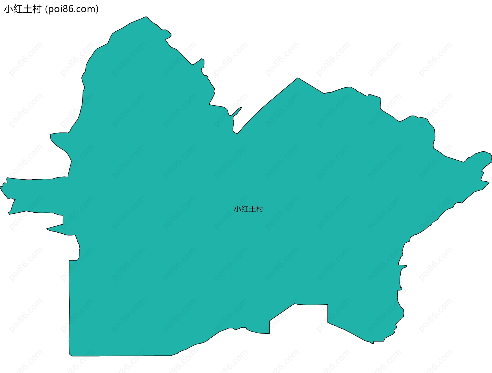 小红土村边界地图