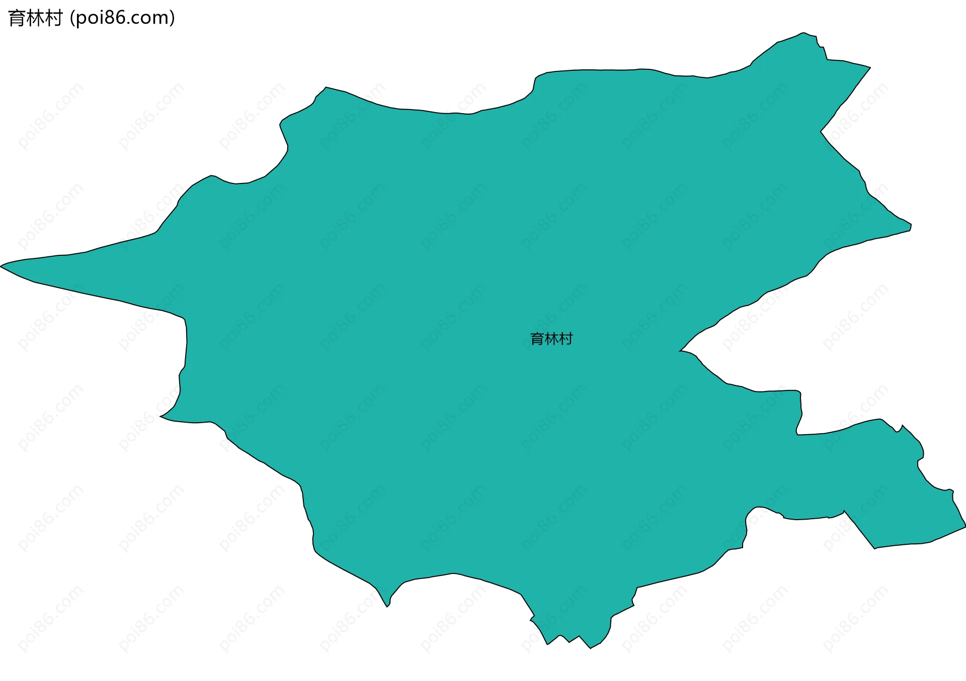 育林村边界地图