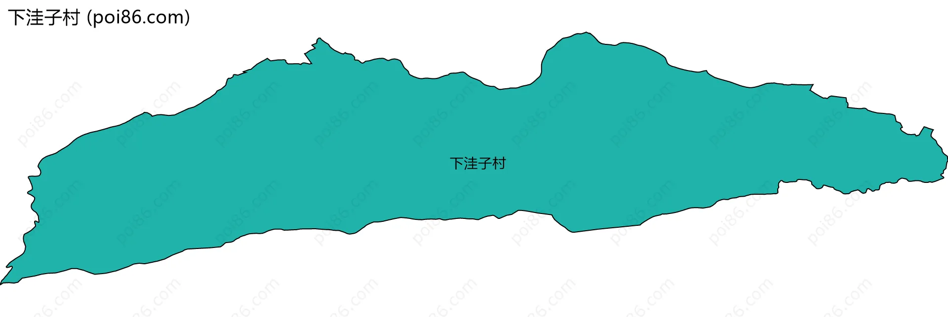 下洼子村边界地图