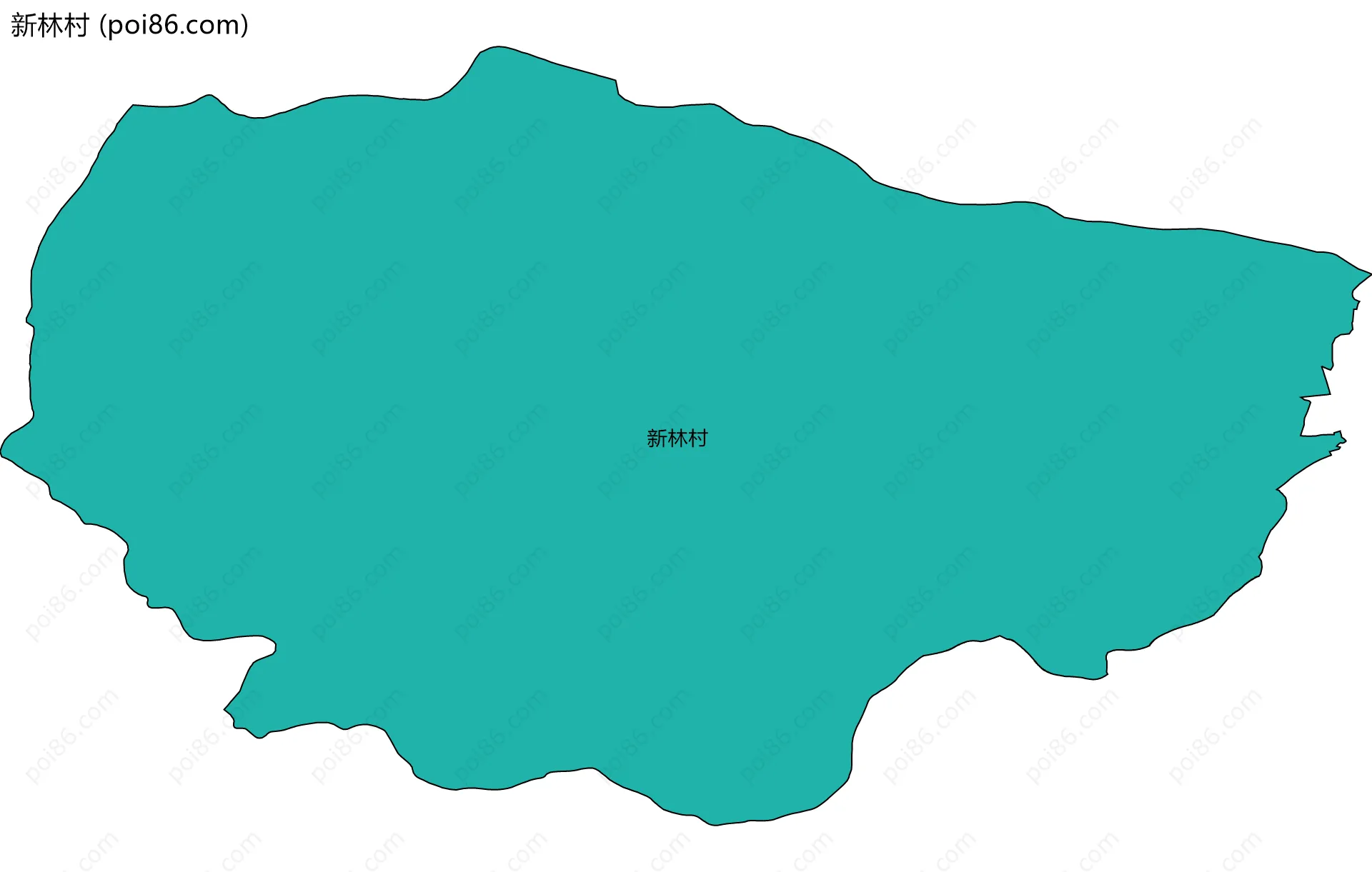 新林村边界地图