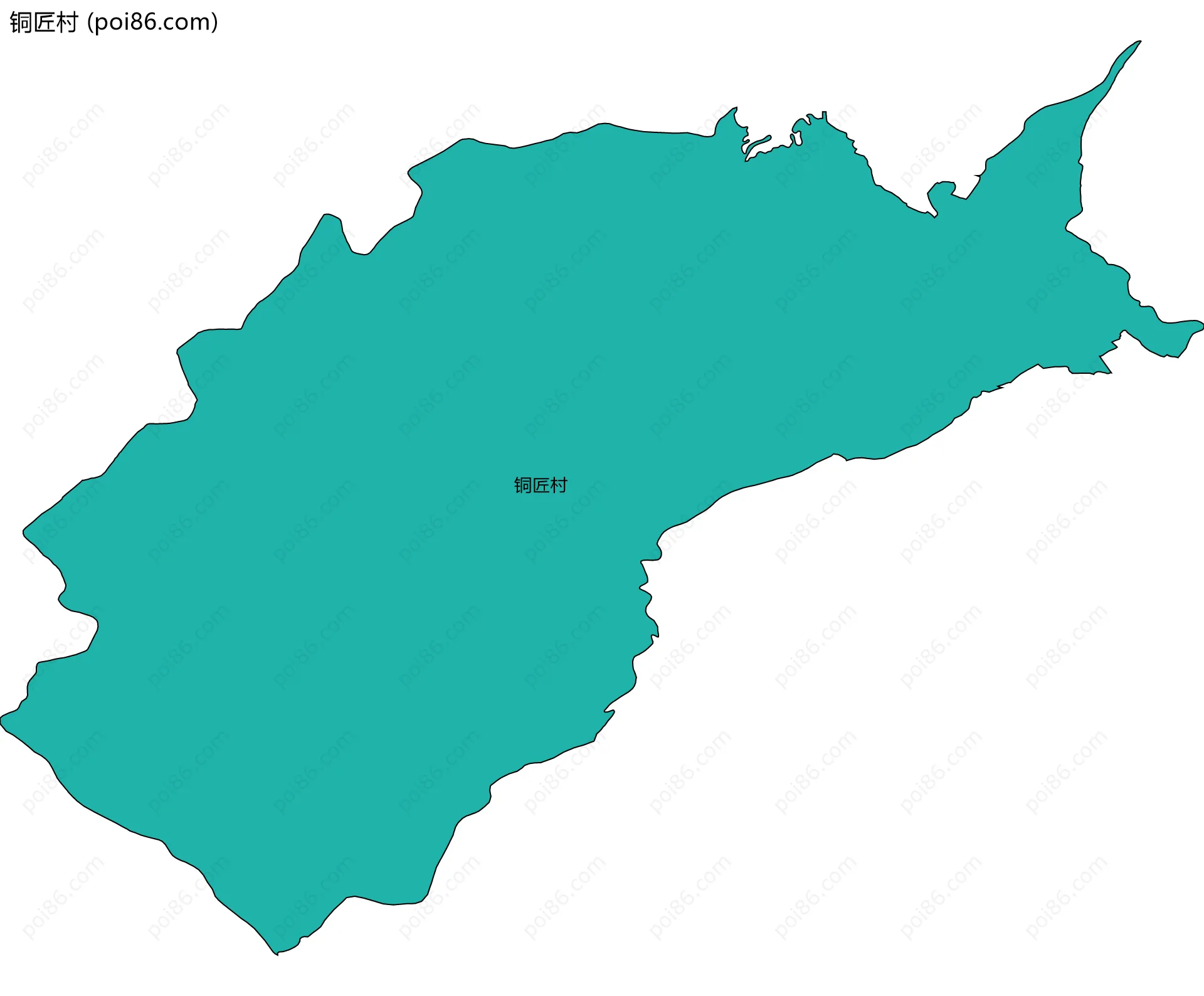 铜匠村边界地图