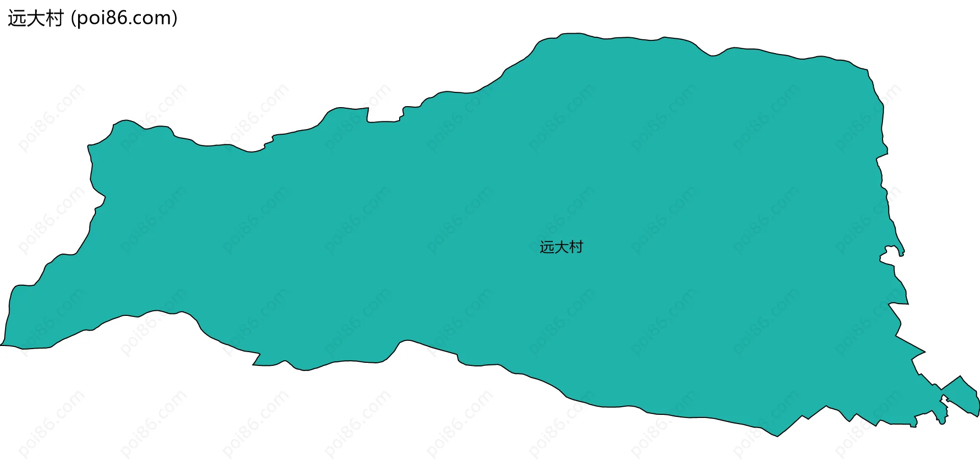 远大村边界地图