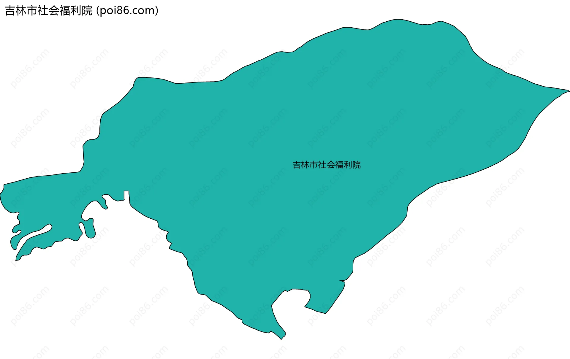 吉林市社会福利院边界地图