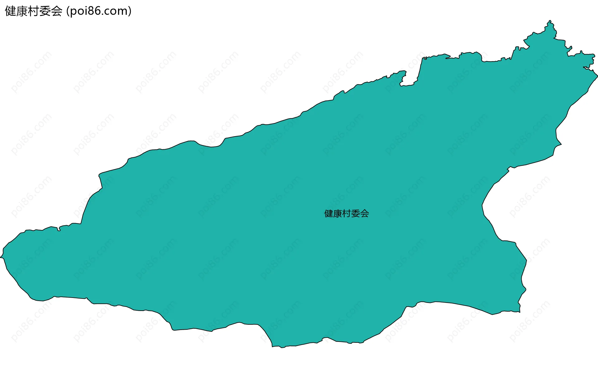健康村委会边界地图
