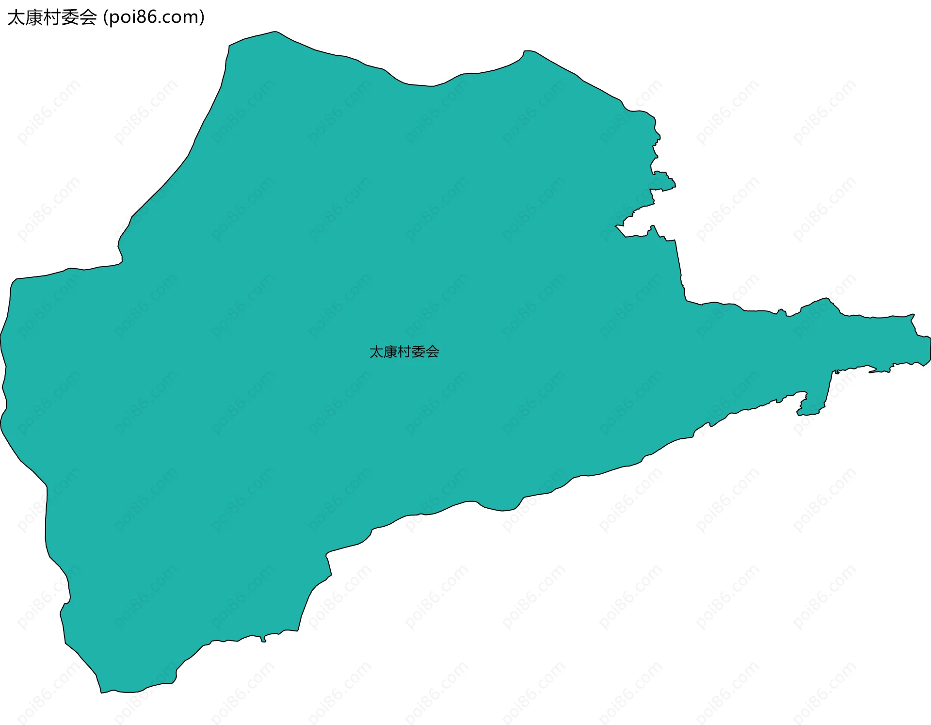 太康村委会边界地图
