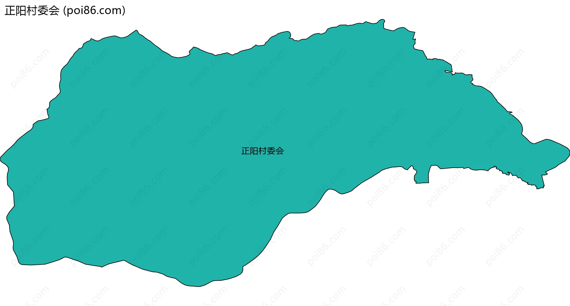 正阳村委会边界地图