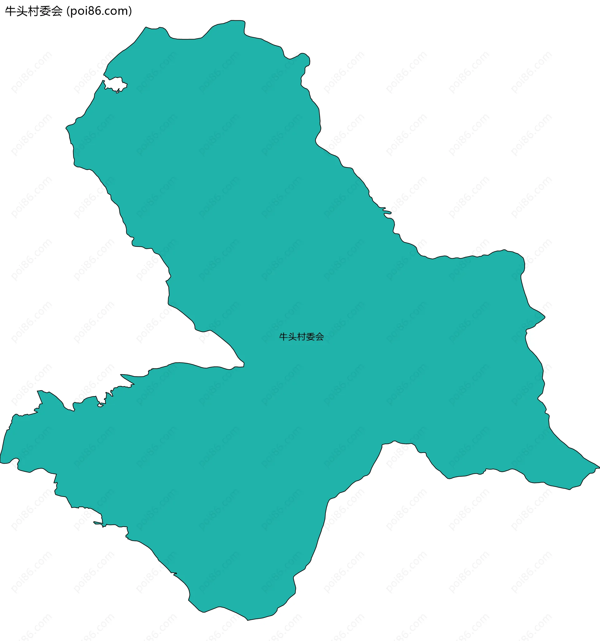 牛头村委会边界地图
