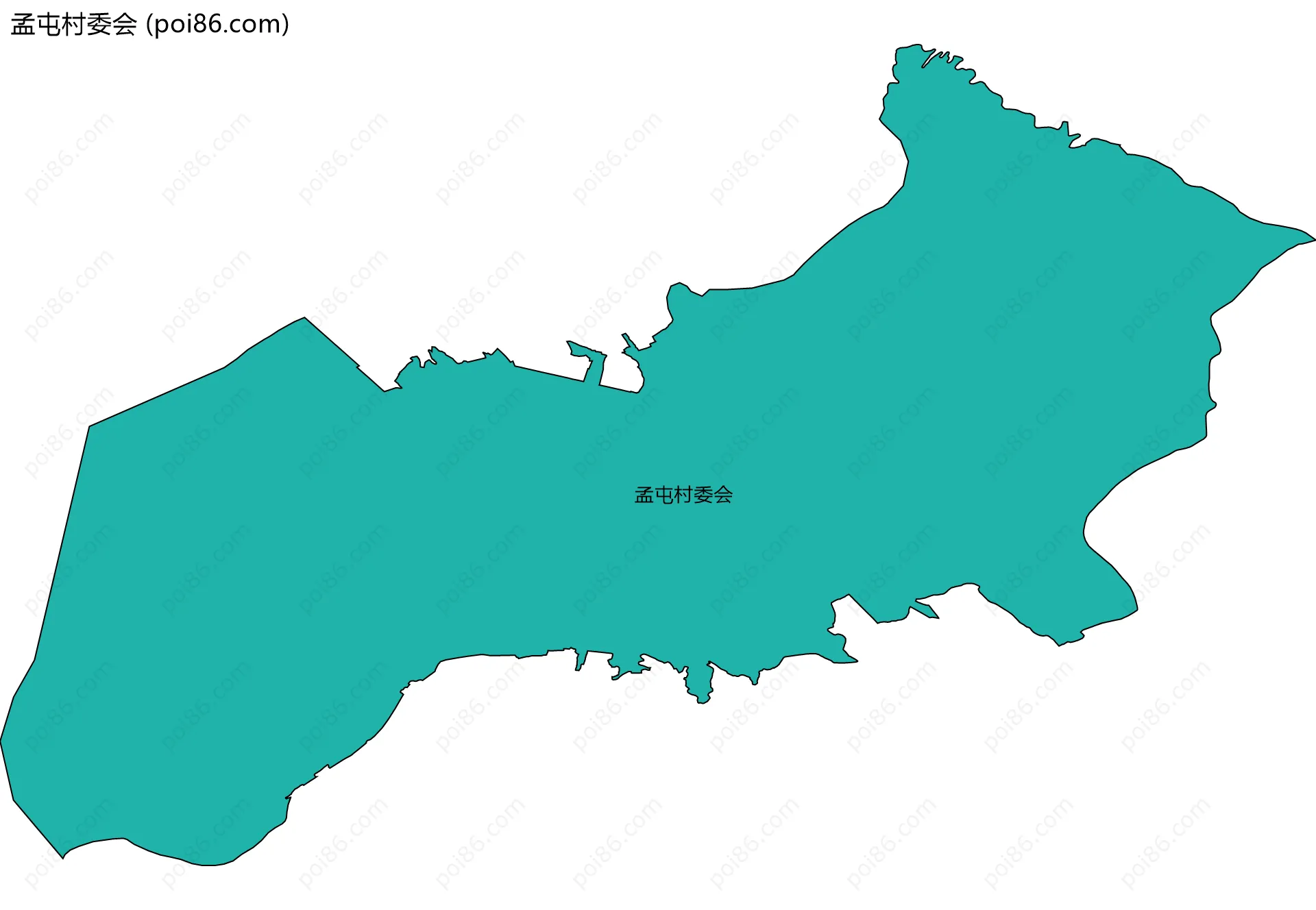 孟屯村委会边界地图