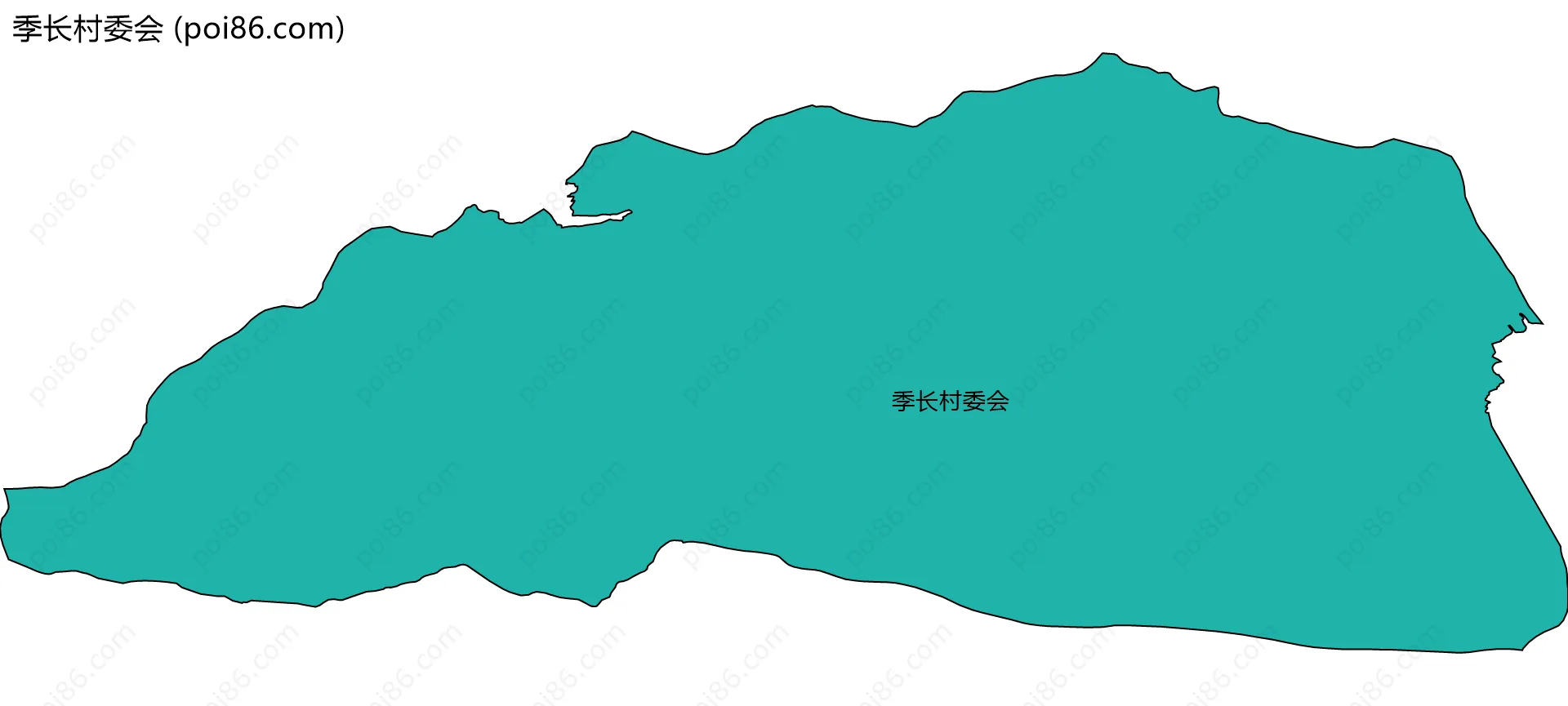 季长村委会边界地图