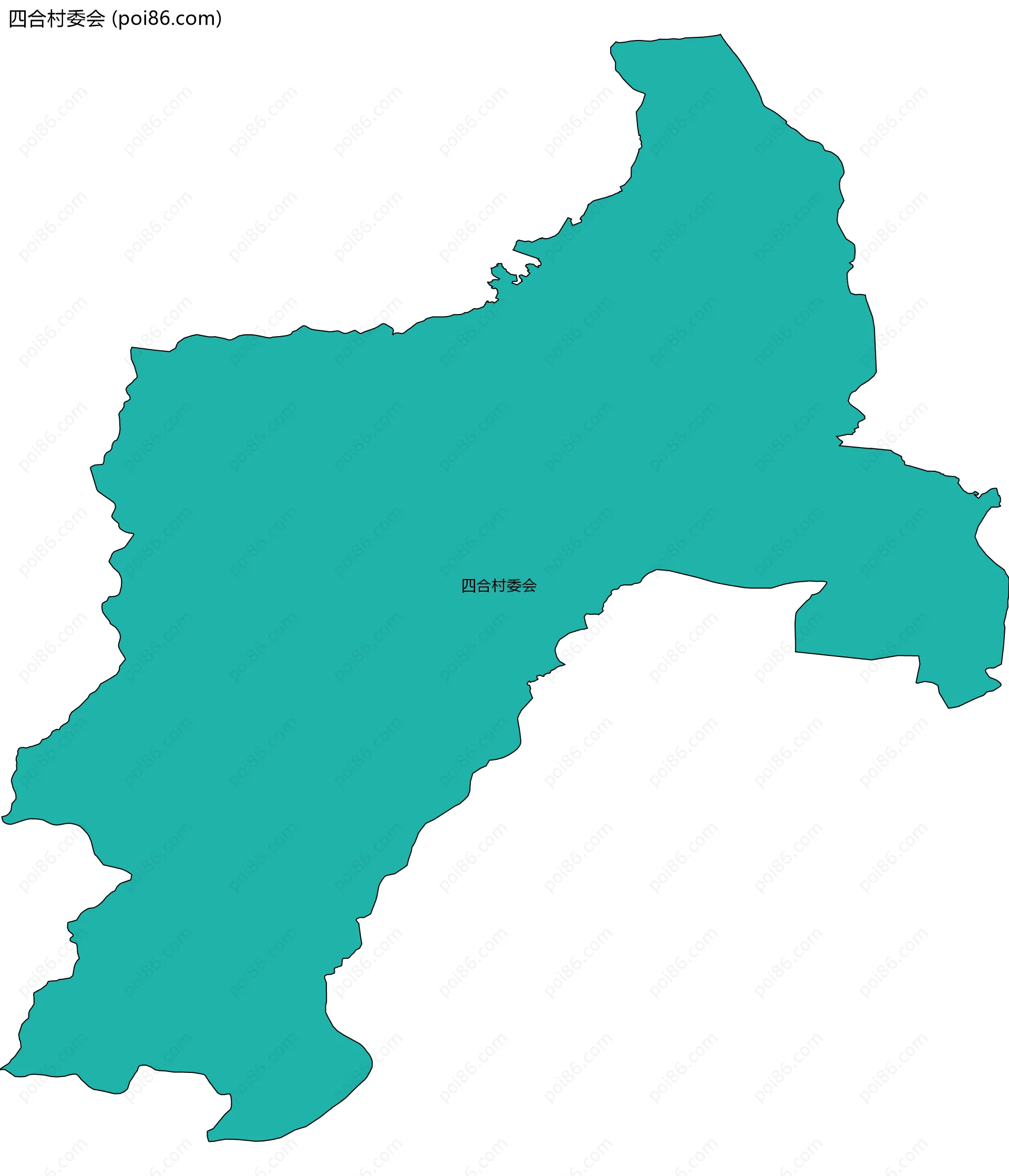 四合村委会边界地图